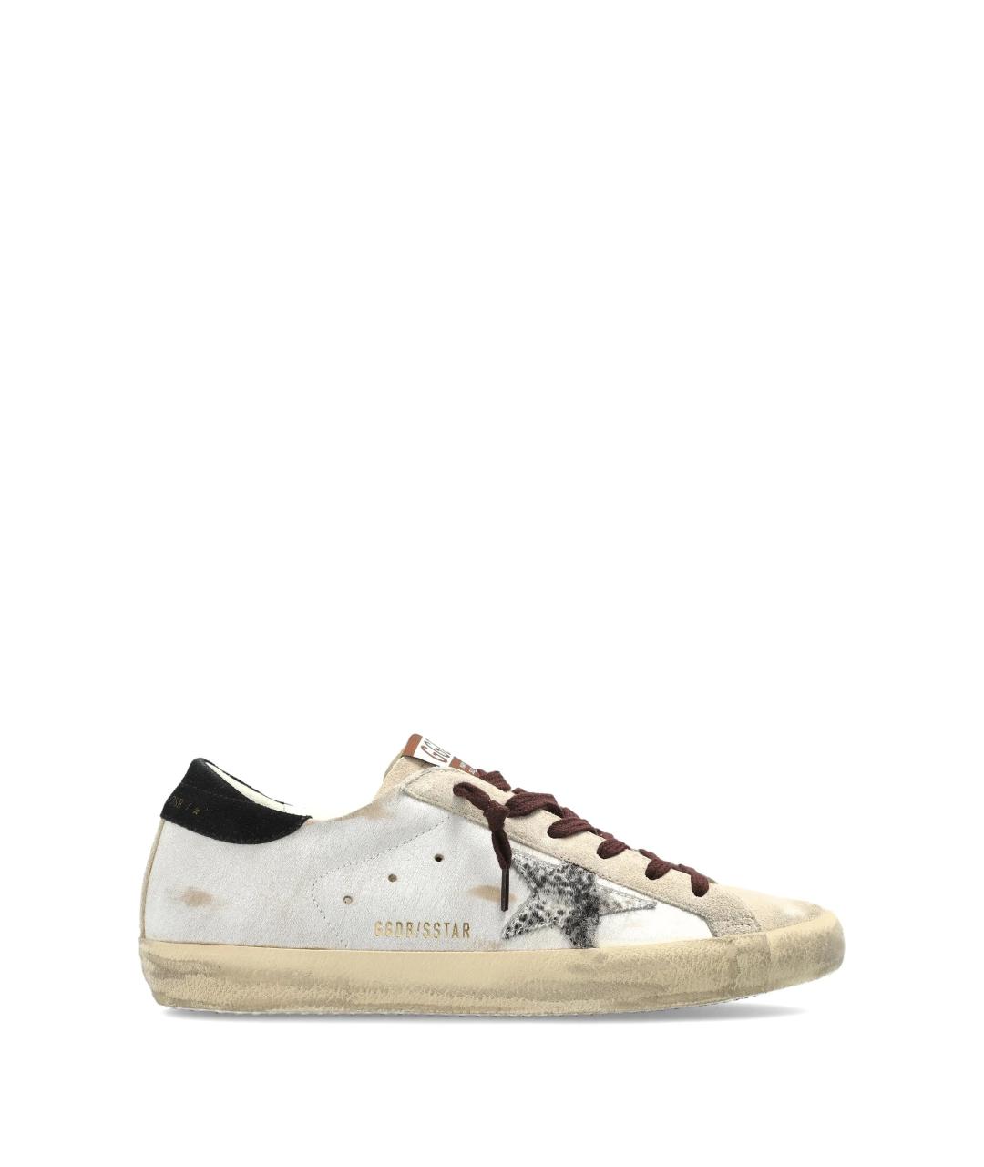GOLDEN GOOSE Белые кожаные кеды, фото 1