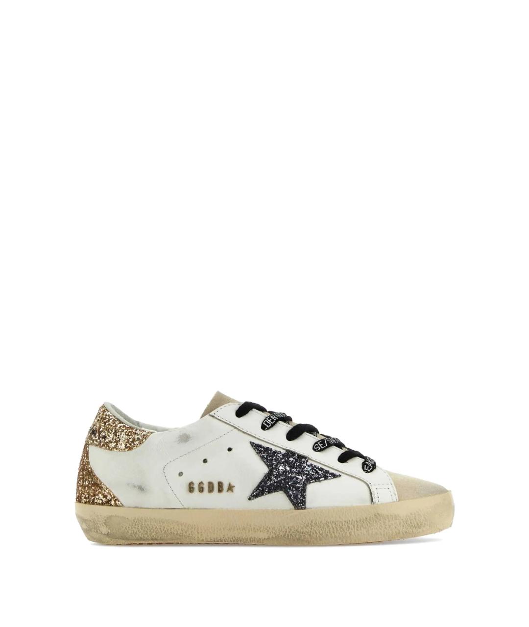 GOLDEN GOOSE Белые кожаные кеды, фото 1