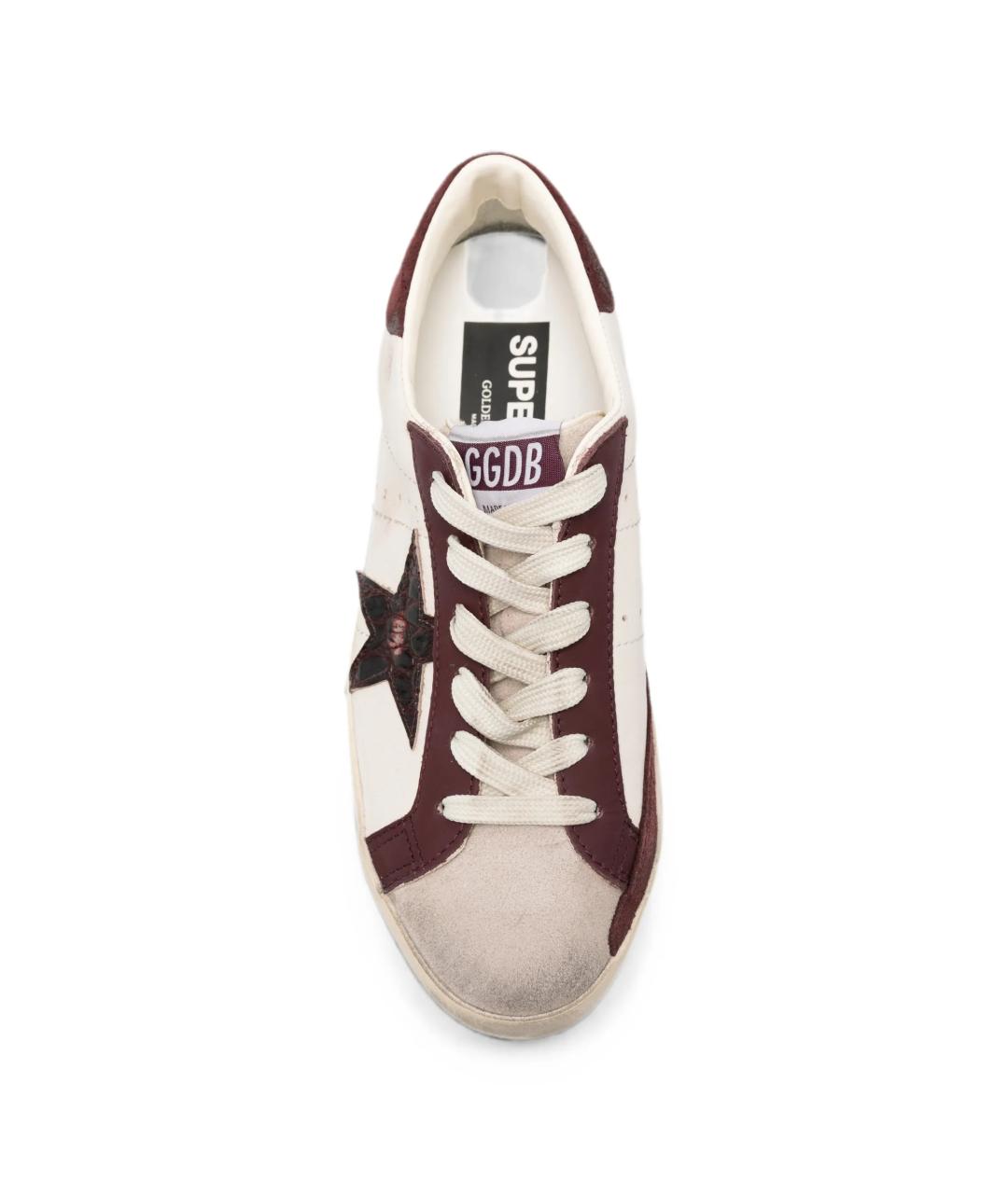 GOLDEN GOOSE Белые кожаные кеды, фото 4