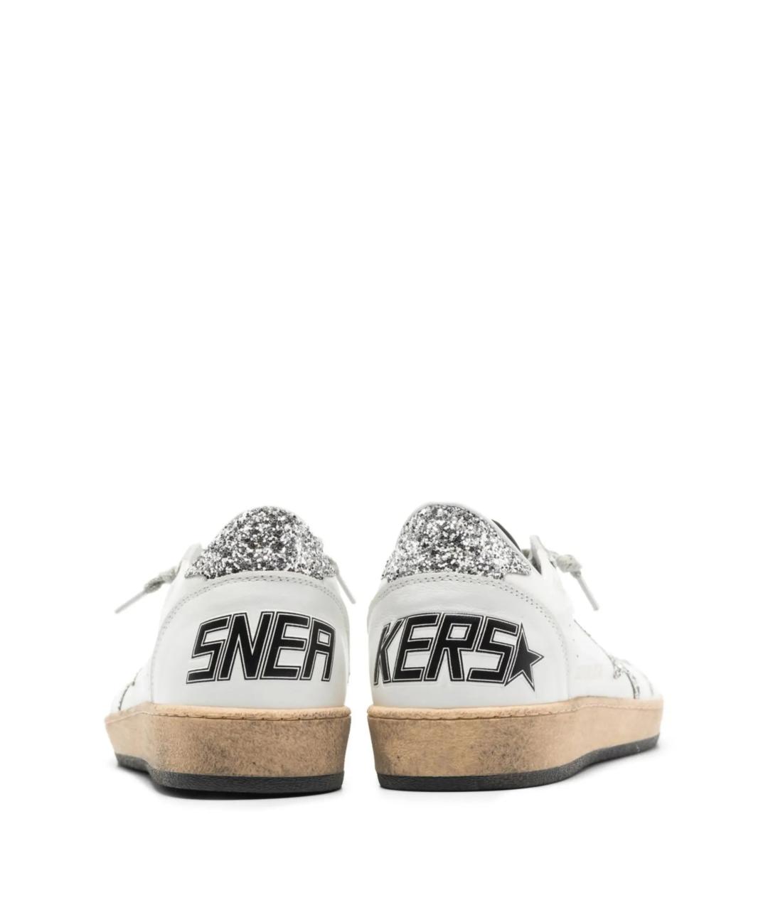 GOLDEN GOOSE Белые кожаные кеды, фото 2