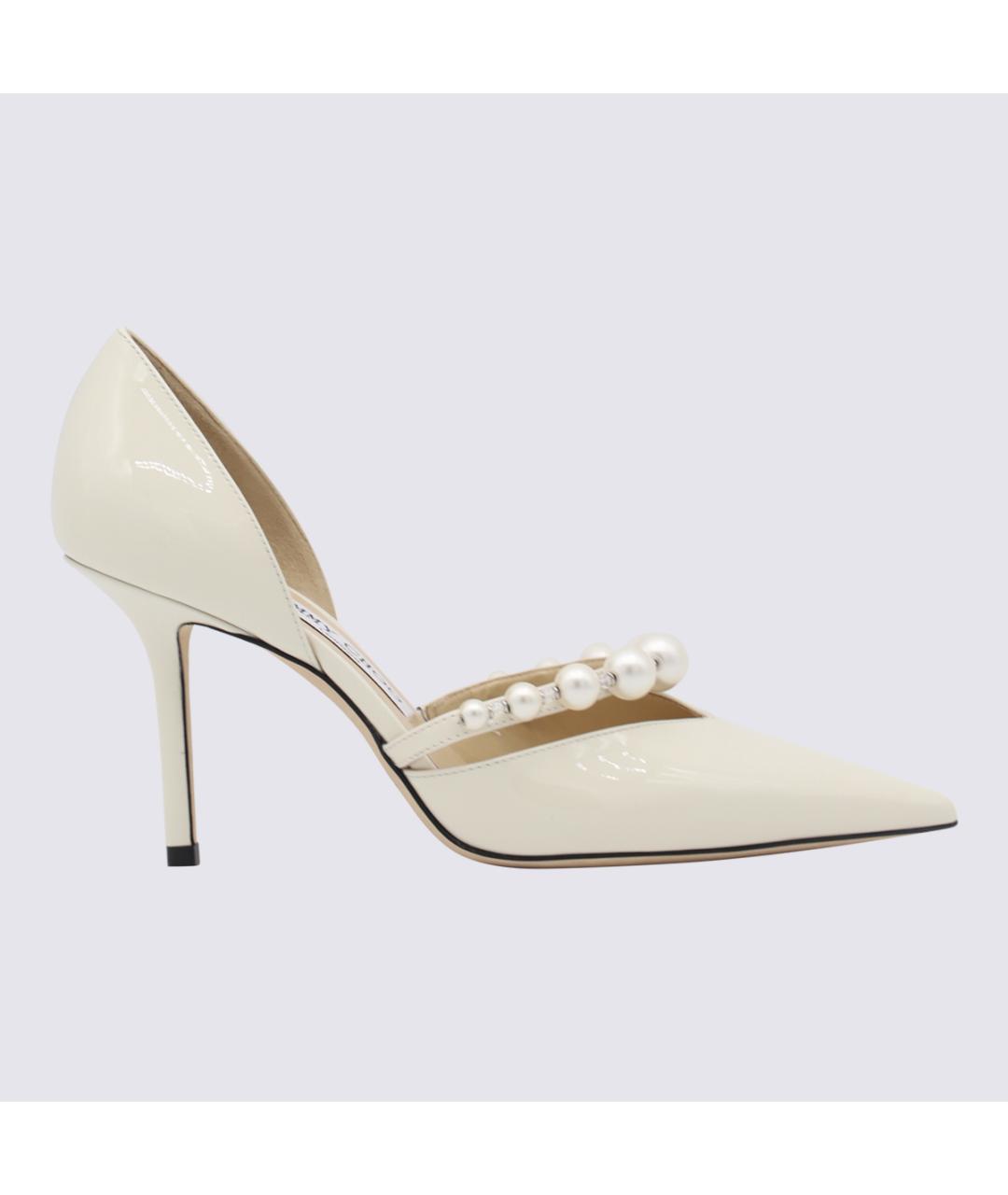 JIMMY CHOO Белые кожаные туфли, фото 3