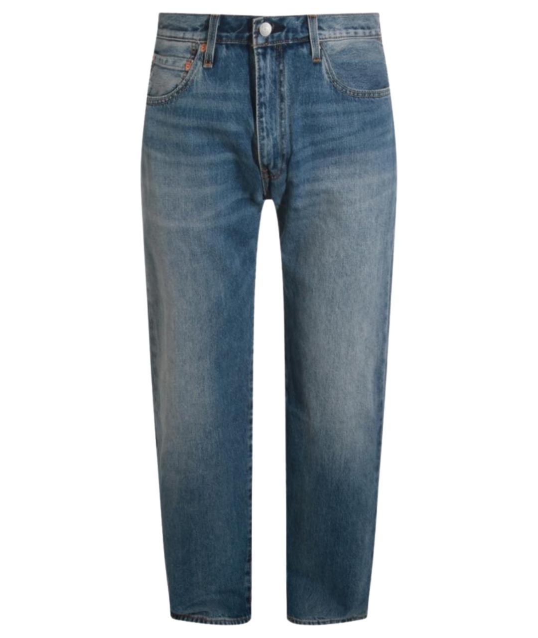 LEVI'S Синие хлопковые прямые джинсы, фото 1
