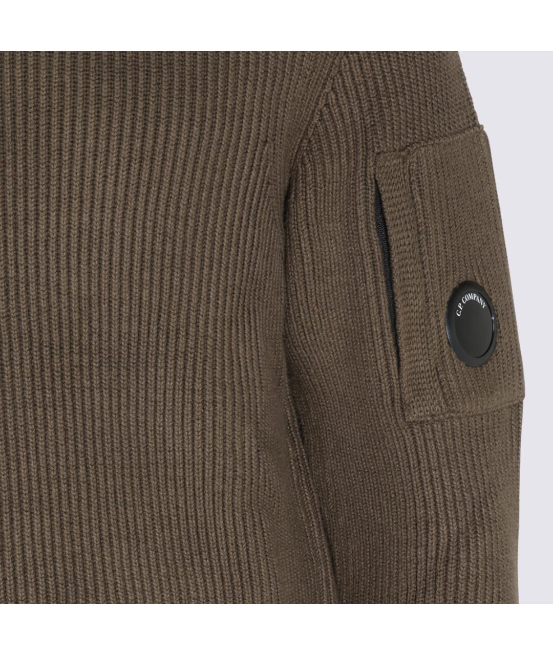 CP COMPANY Зеленый хлопковый джемпер / свитер, фото 3