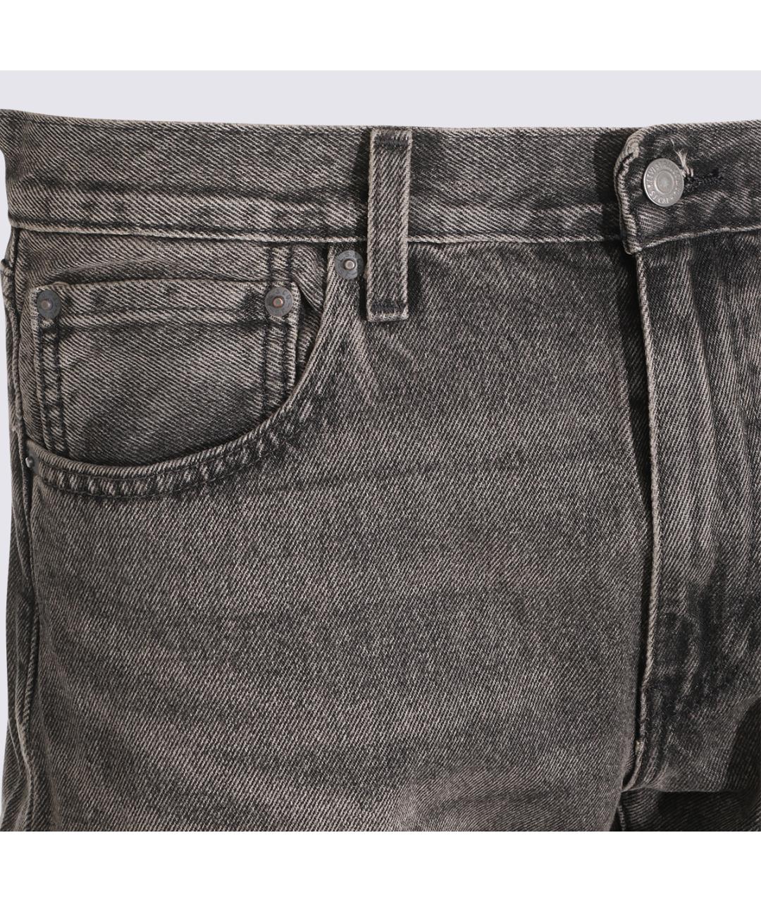 LEVI'S Серые хлопковые прямые джинсы, фото 3