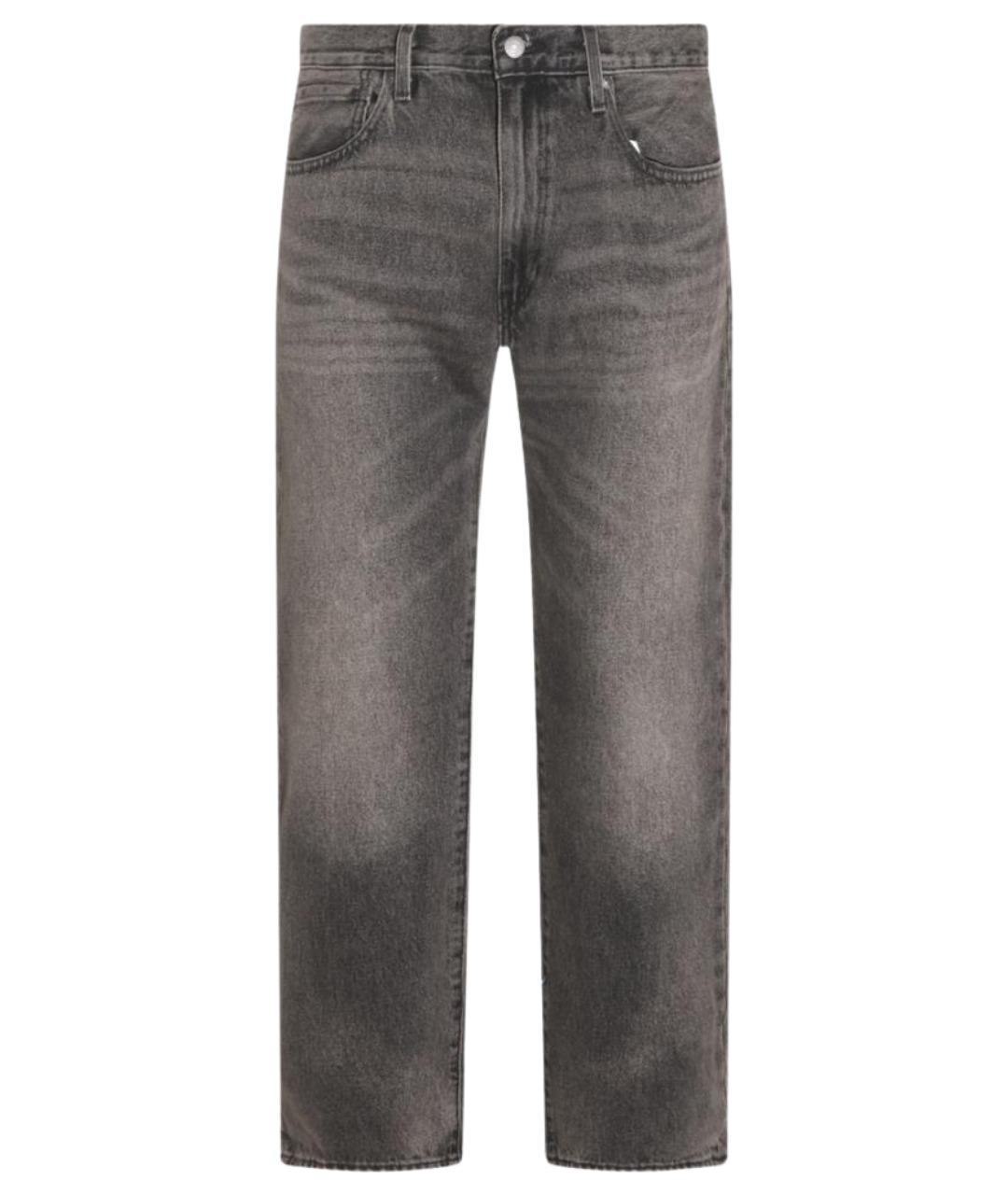LEVI'S Серые хлопковые прямые джинсы, фото 1