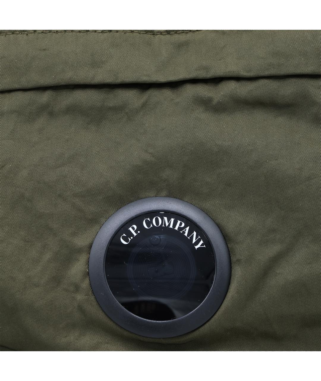 CP COMPANY Зеленая тканевая поясная сумка, фото 4
