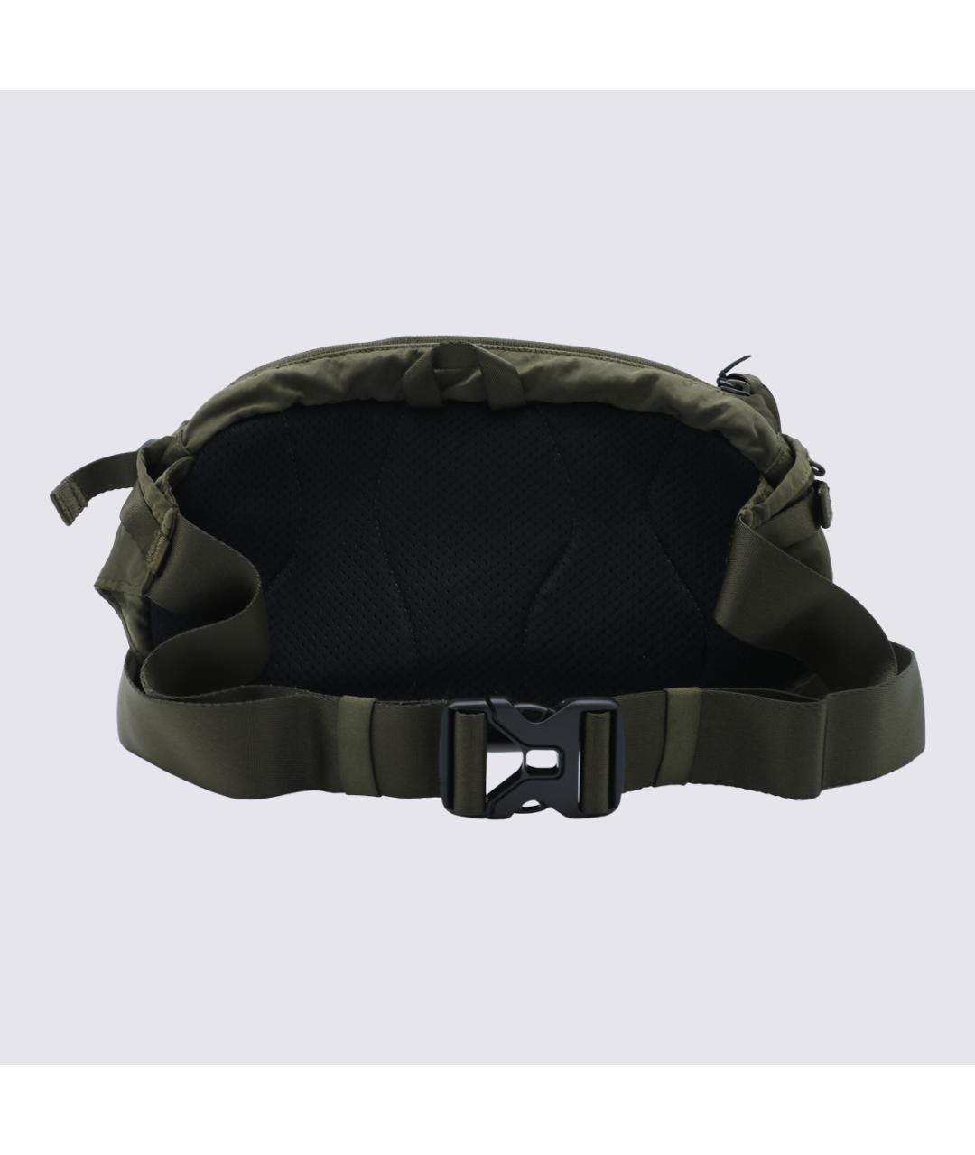 CP COMPANY Зеленая тканевая поясная сумка, фото 3