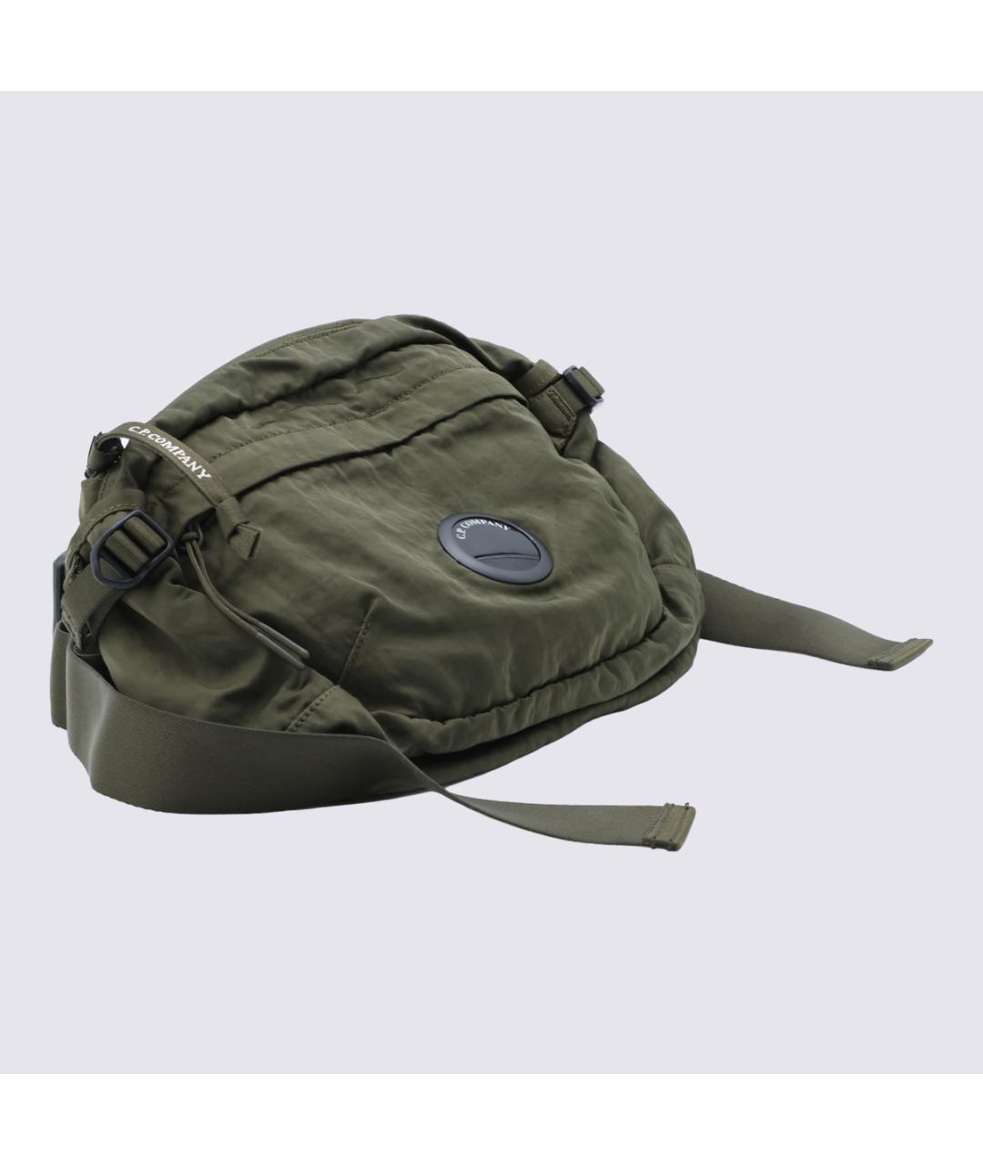 CP COMPANY Зеленая тканевая поясная сумка, фото 2
