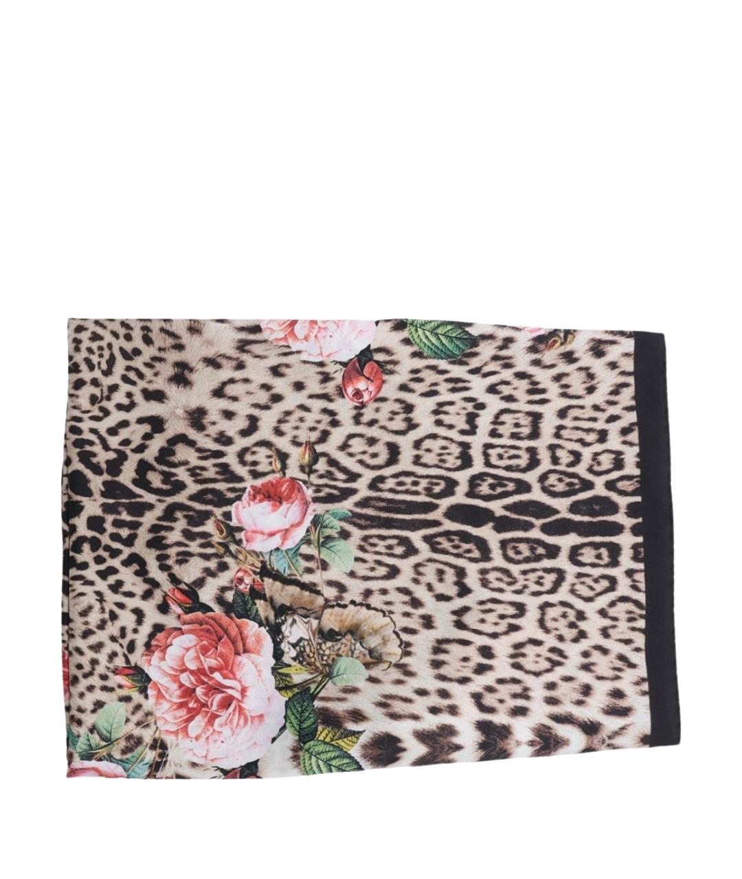 ROBERTO CAVALLI Мульти шелковый платок, фото 1