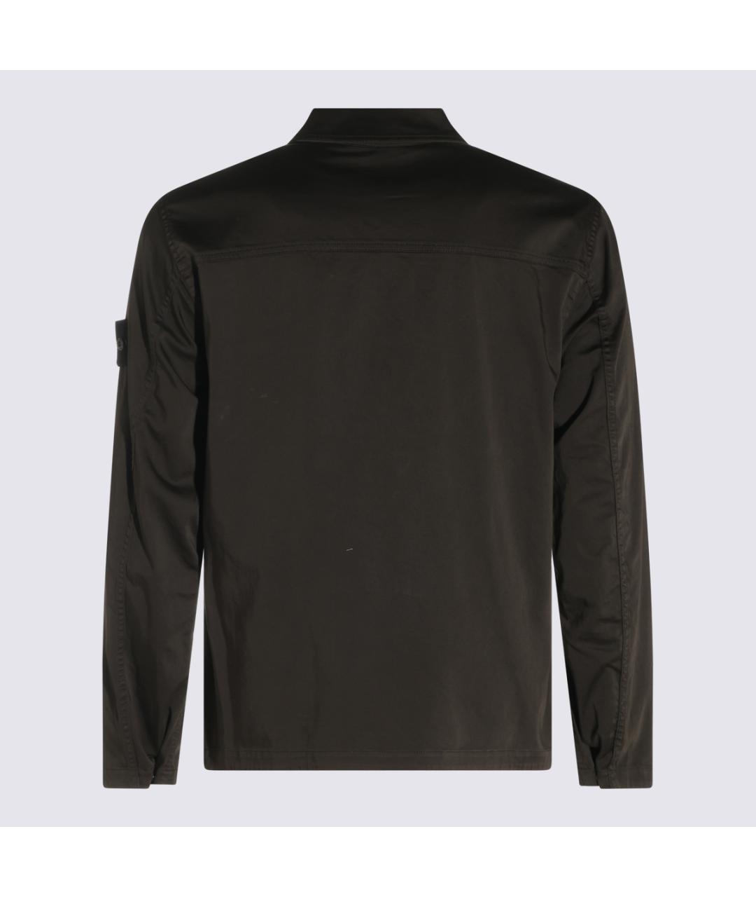 STONE ISLAND Серая хлопковая кэжуал рубашка, фото 2