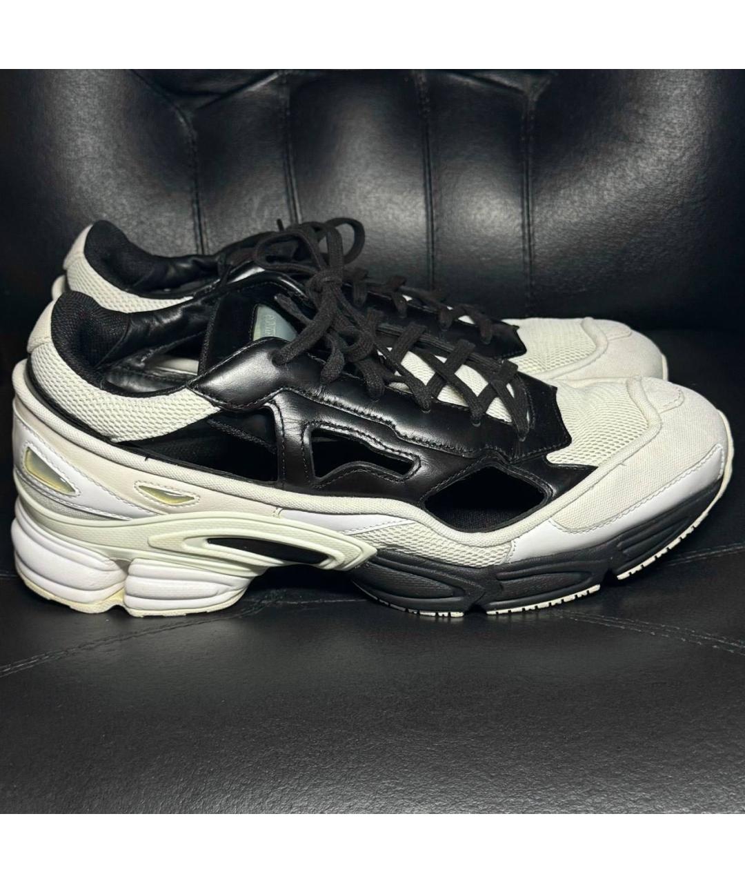 ADIDAS X RAF SIMONS Белые текстильные низкие кроссовки / кеды, фото 9