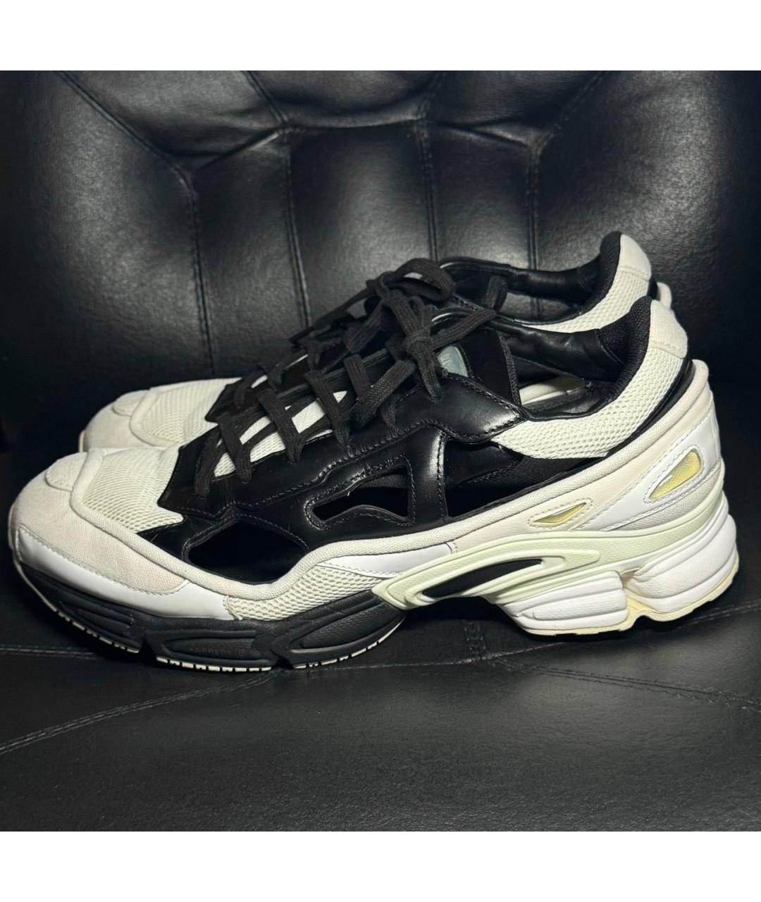 ADIDAS X RAF SIMONS Белые текстильные низкие кроссовки / кеды, фото 3