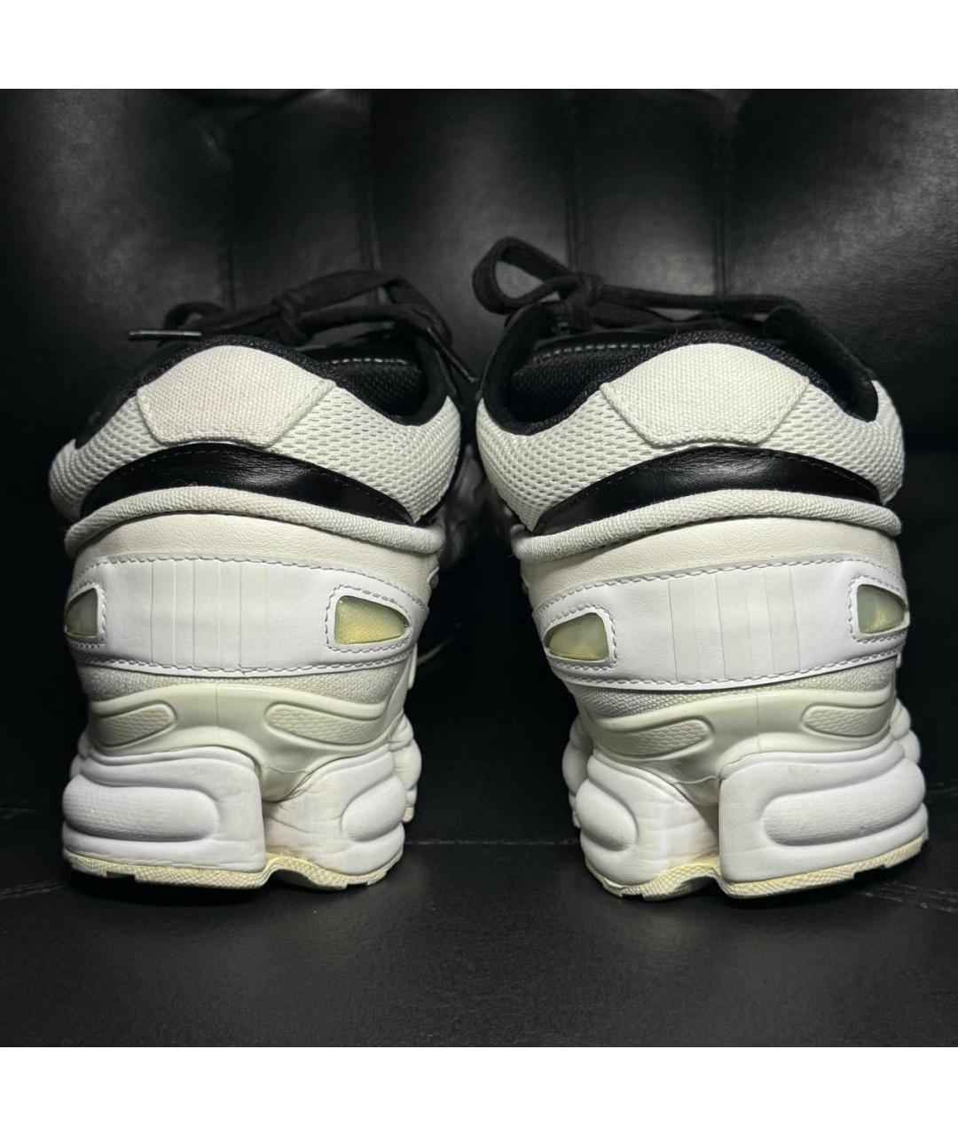 ADIDAS X RAF SIMONS Белые текстильные низкие кроссовки / кеды, фото 2