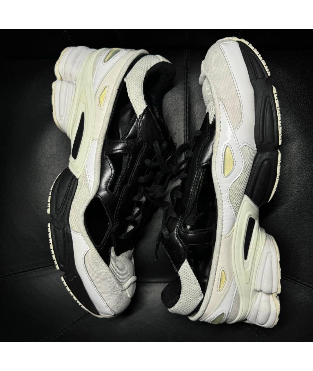 ADIDAS X RAF SIMONS Белые текстильные низкие кроссовки / кеды, фото 4