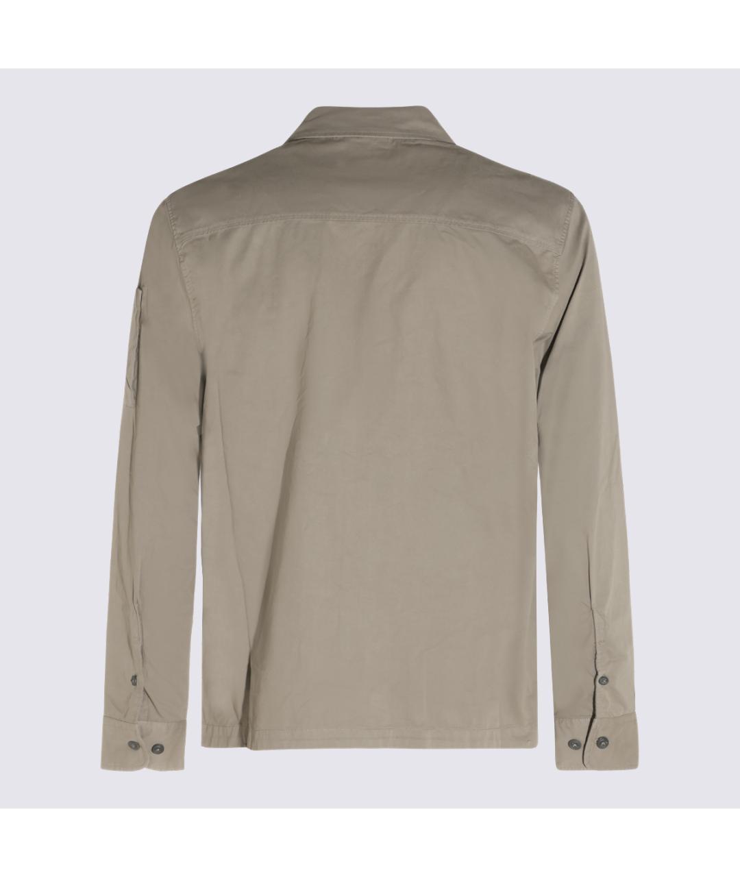 CP COMPANY Бежевая хлопковая кэжуал рубашка, фото 2