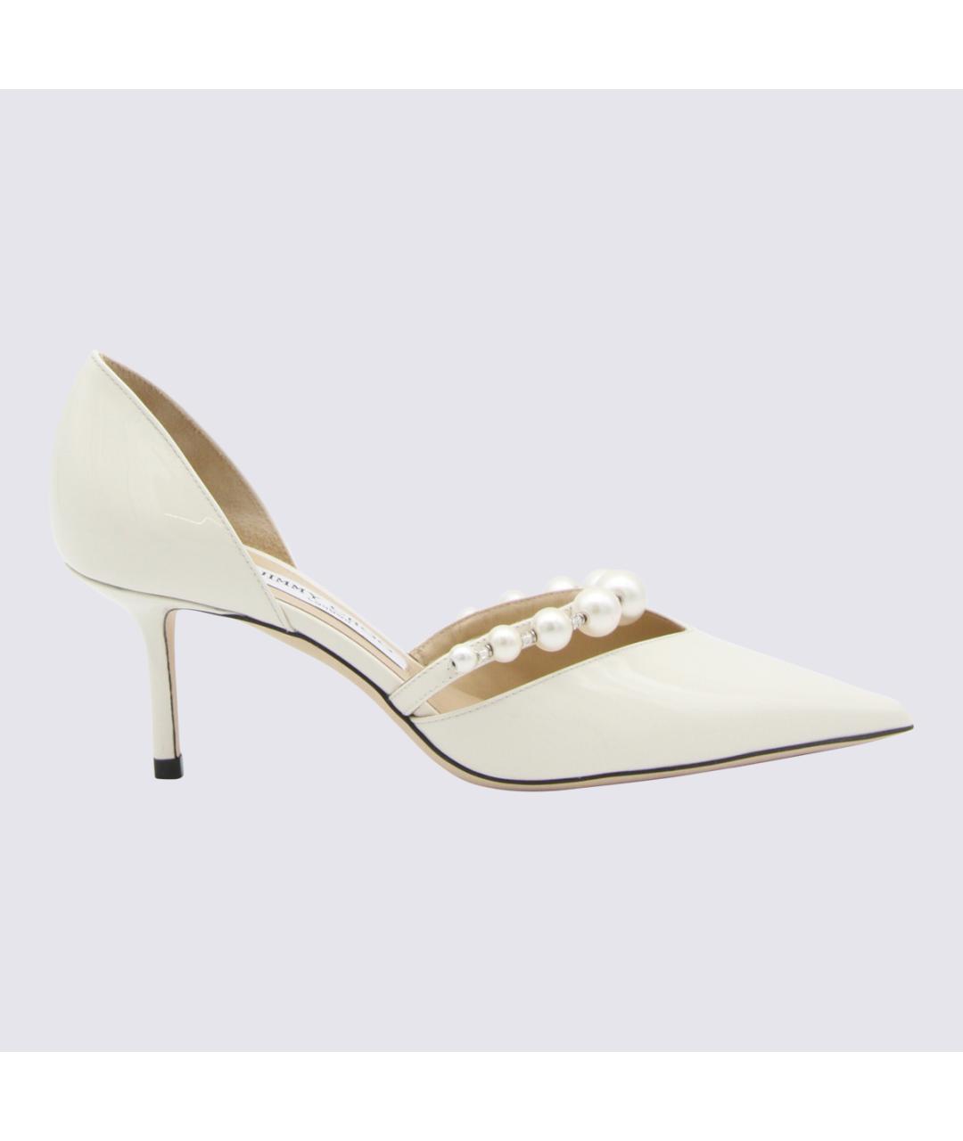 JIMMY CHOO Белые кожаные туфли, фото 3