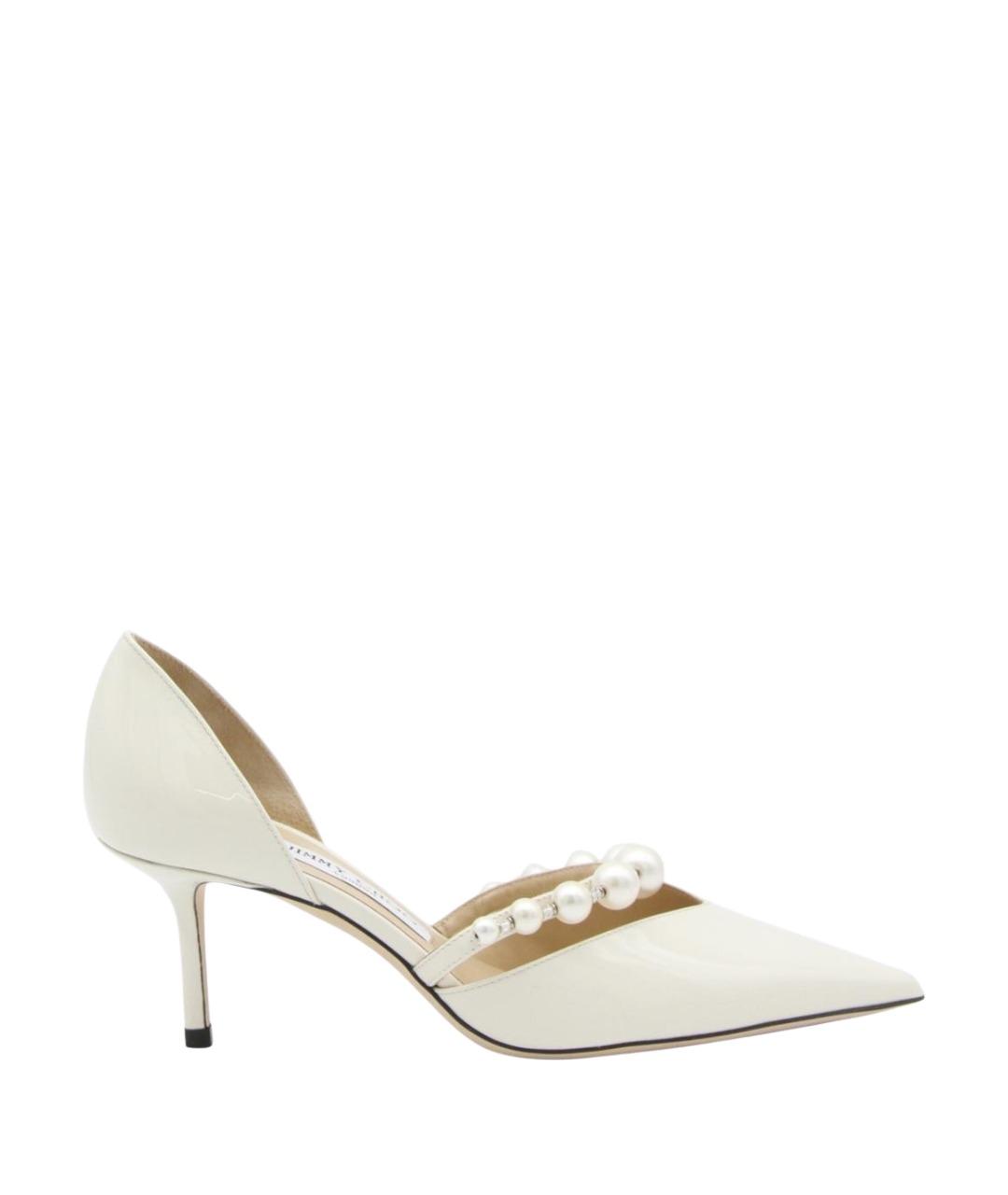 JIMMY CHOO Белые кожаные туфли, фото 1