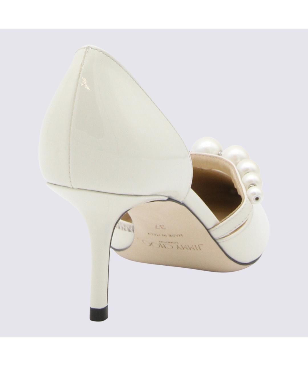 JIMMY CHOO Белые кожаные туфли, фото 2