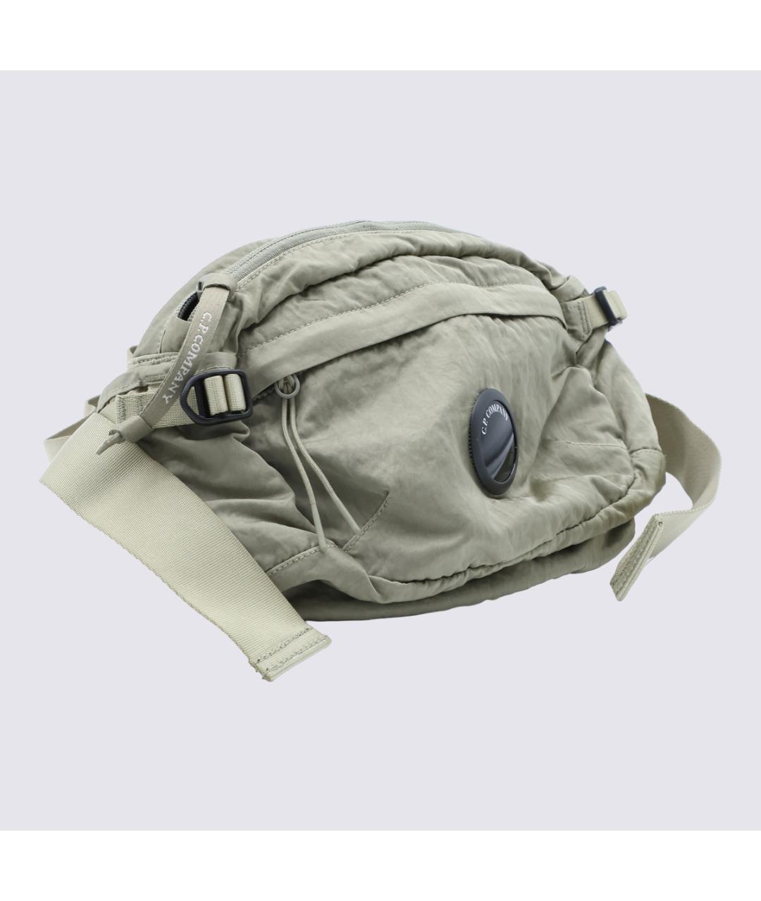 CP COMPANY Бежевая тканевая поясная сумка, фото 2