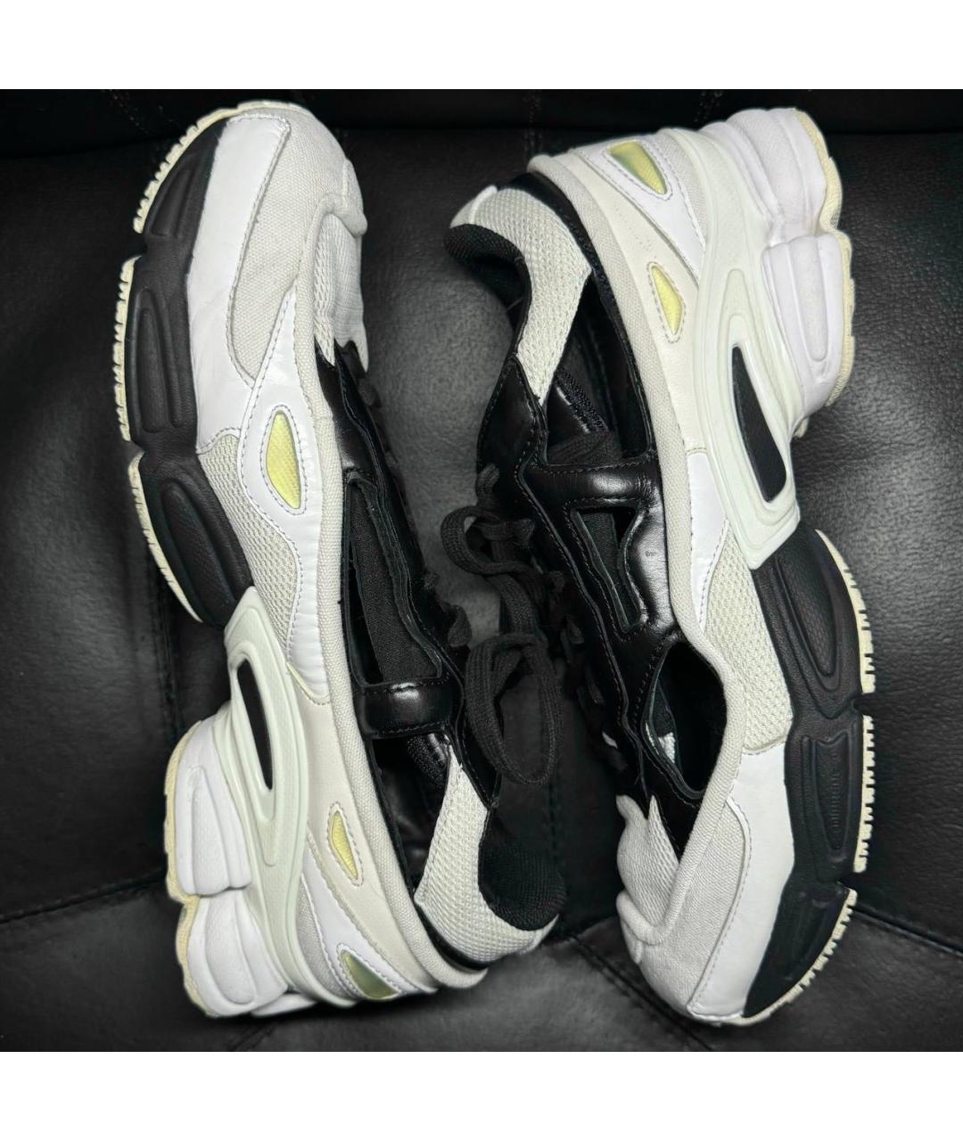 ADIDAS X RAF SIMONS Белые текстильные низкие кроссовки / кеды, фото 5