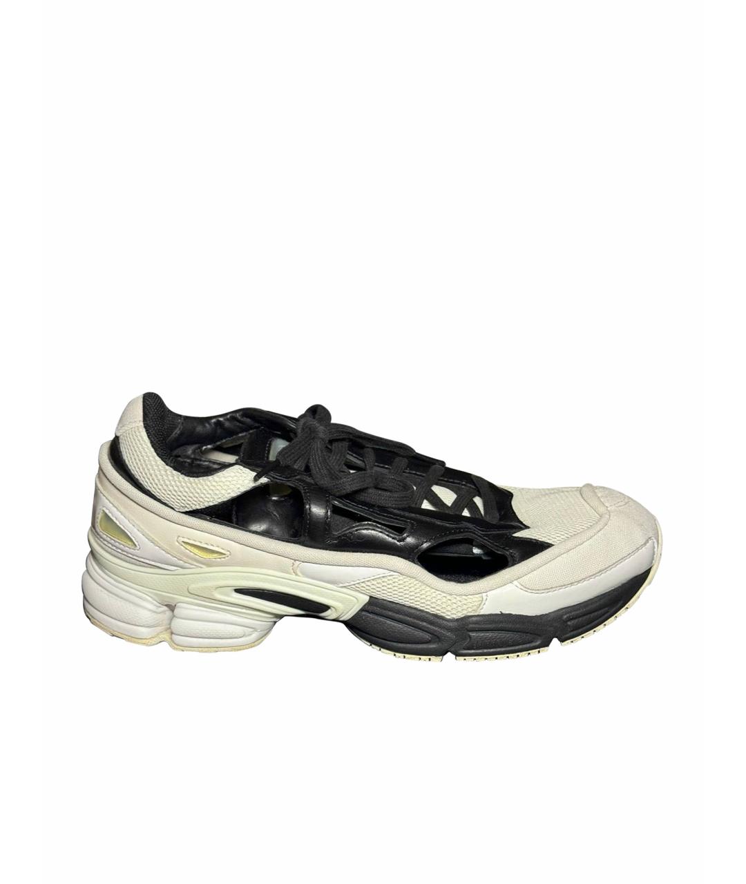 ADIDAS X RAF SIMONS Белые текстильные низкие кроссовки / кеды, фото 1
