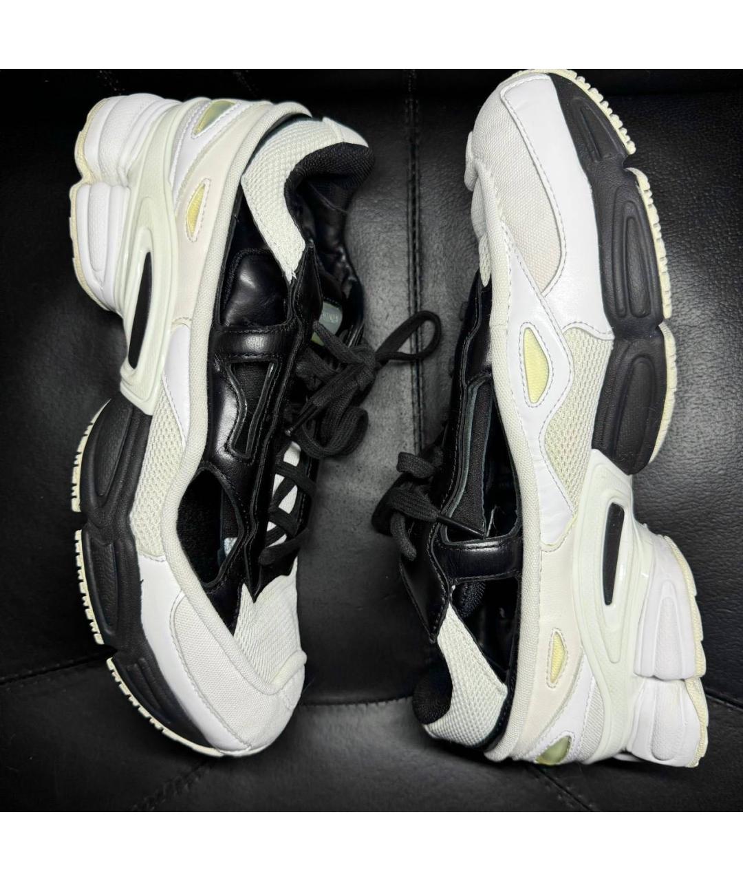 ADIDAS X RAF SIMONS Белые текстильные низкие кроссовки / кеды, фото 4