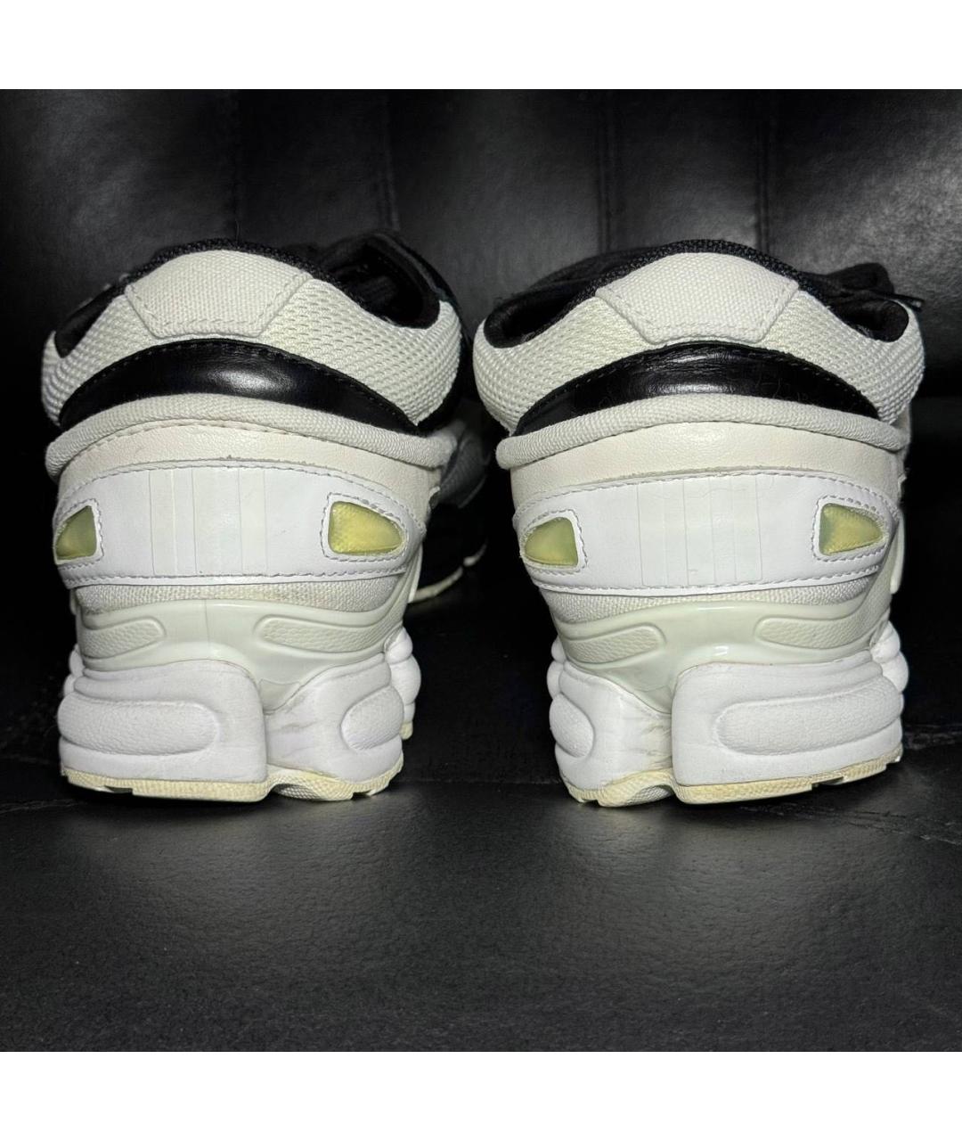 ADIDAS X RAF SIMONS Белые текстильные низкие кроссовки / кеды, фото 2