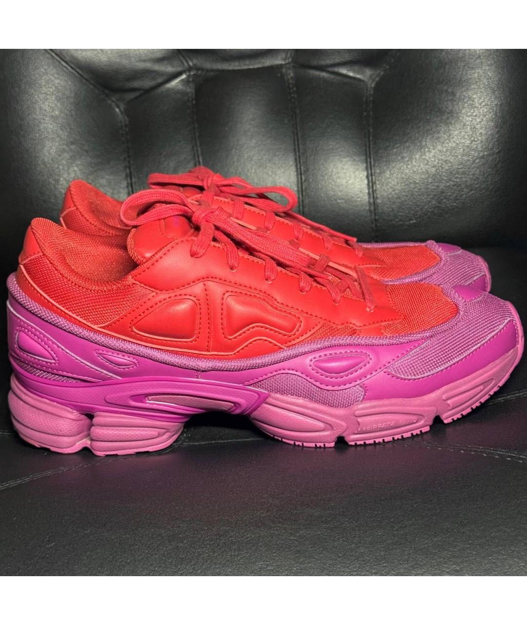 ADIDAS X RAF SIMONS Красные текстильные низкие кроссовки / кеды, фото 9