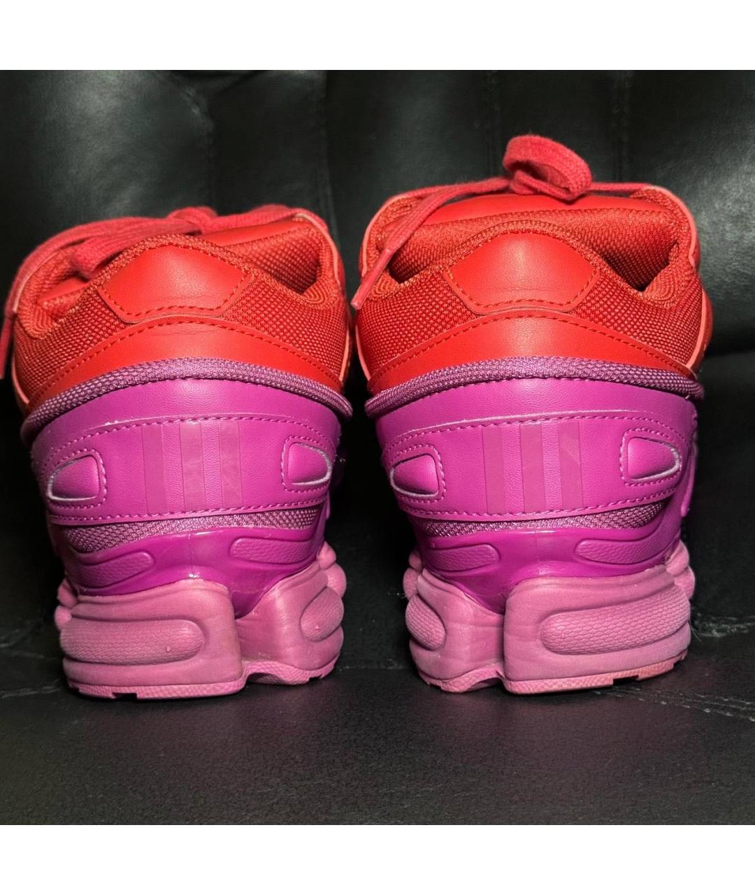 ADIDAS X RAF SIMONS Красные текстильные низкие кроссовки / кеды, фото 2
