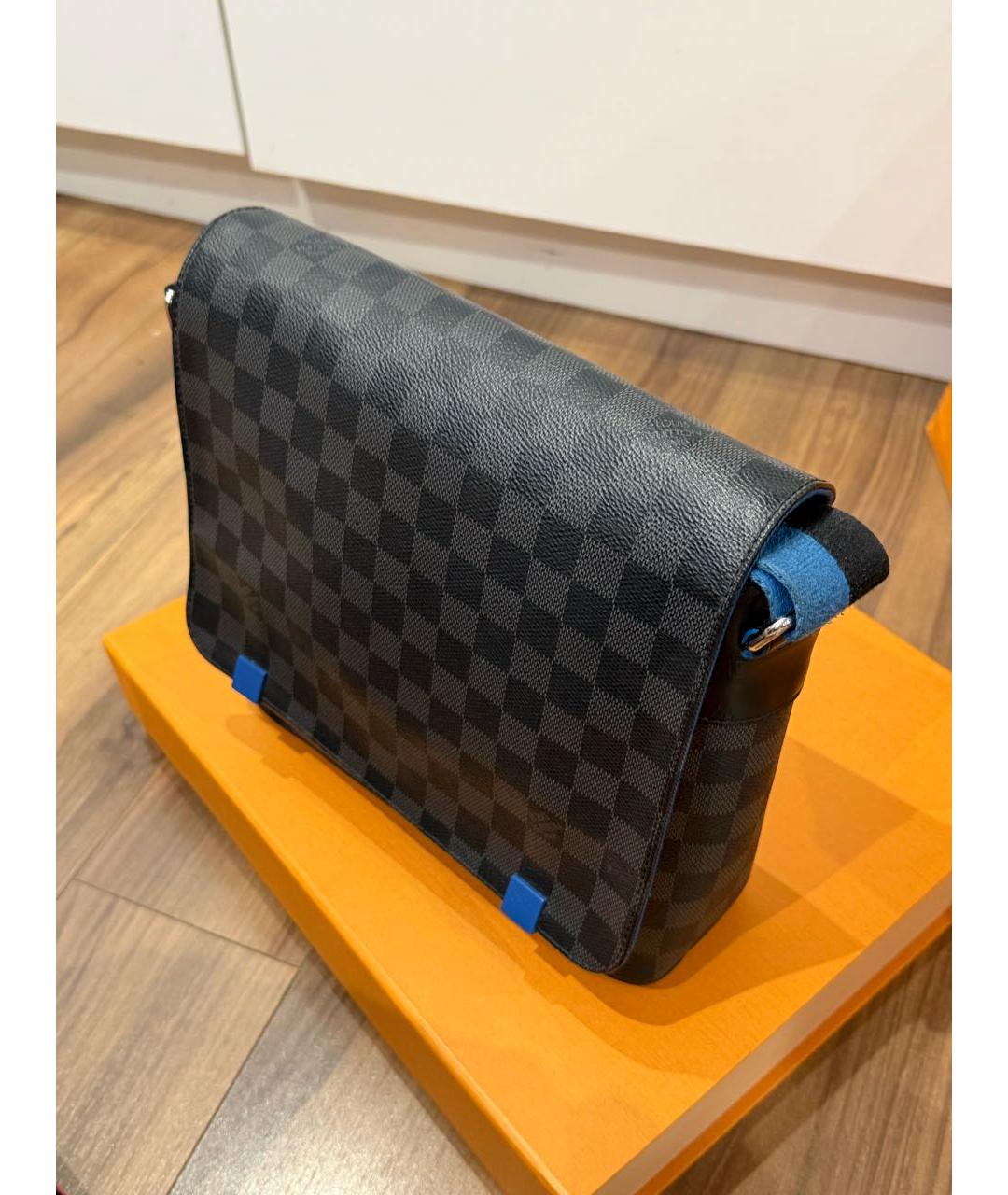 LOUIS VUITTON Антрацитовая сумка на плечо, фото 2