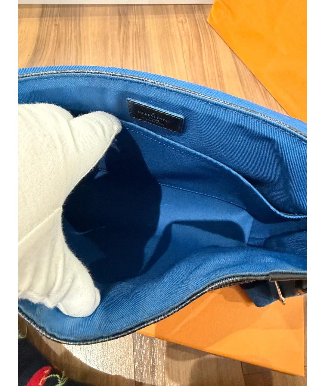 LOUIS VUITTON Антрацитовая сумка на плечо, фото 4