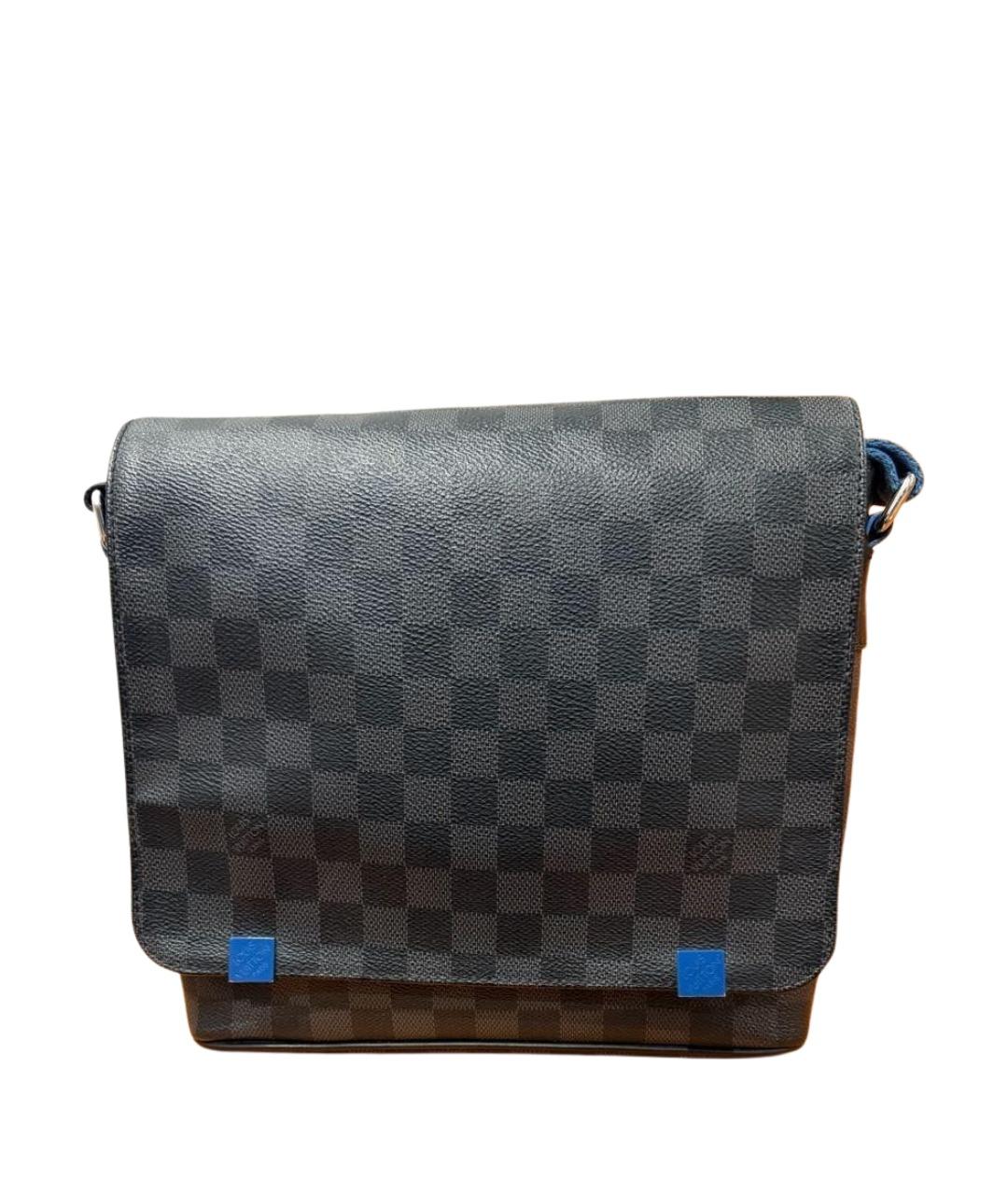 LOUIS VUITTON Антрацитовая сумка на плечо, фото 1