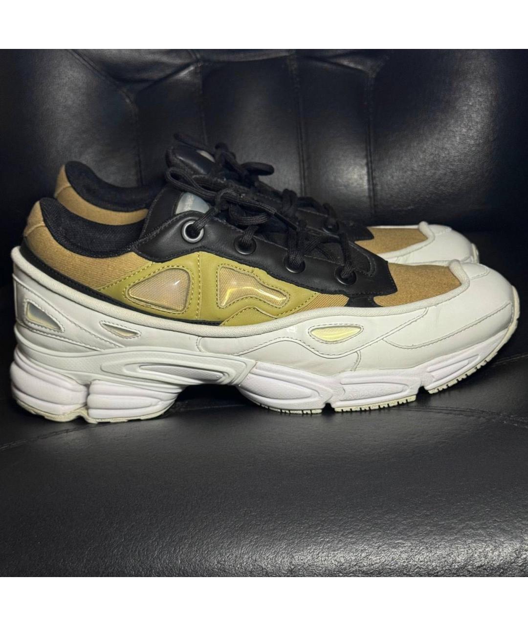ADIDAS X RAF SIMONS Белые кожаные низкие кроссовки / кеды, фото 9