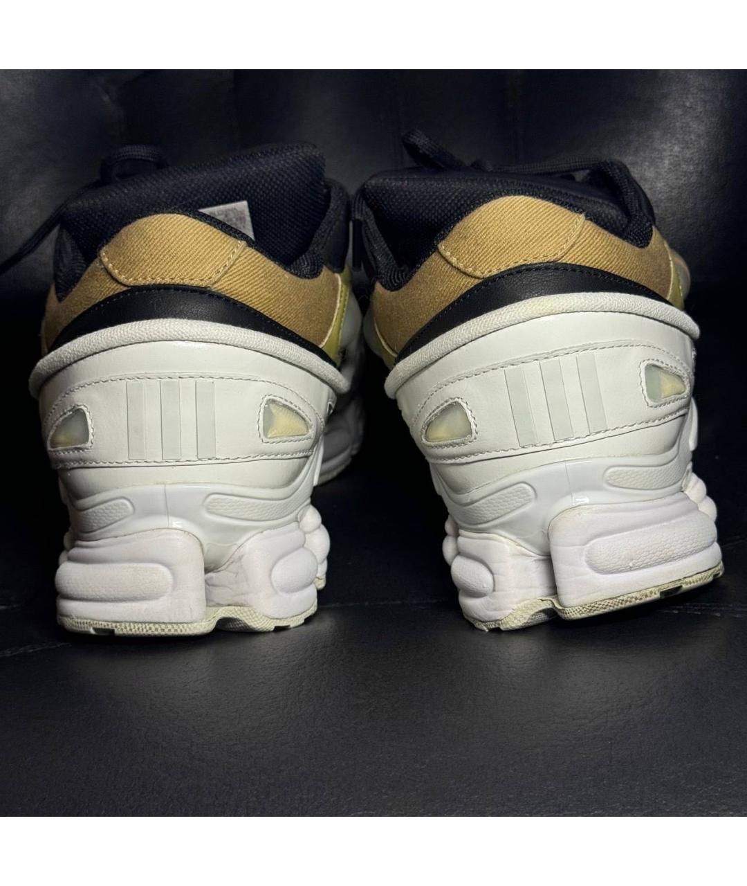ADIDAS X RAF SIMONS Белые кожаные низкие кроссовки / кеды, фото 2