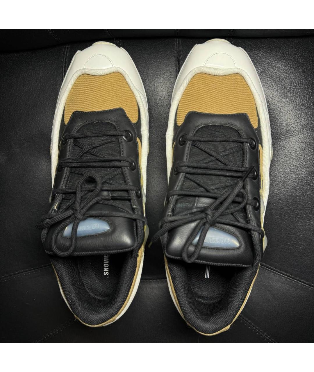 ADIDAS X RAF SIMONS Белые кожаные низкие кроссовки / кеды, фото 7