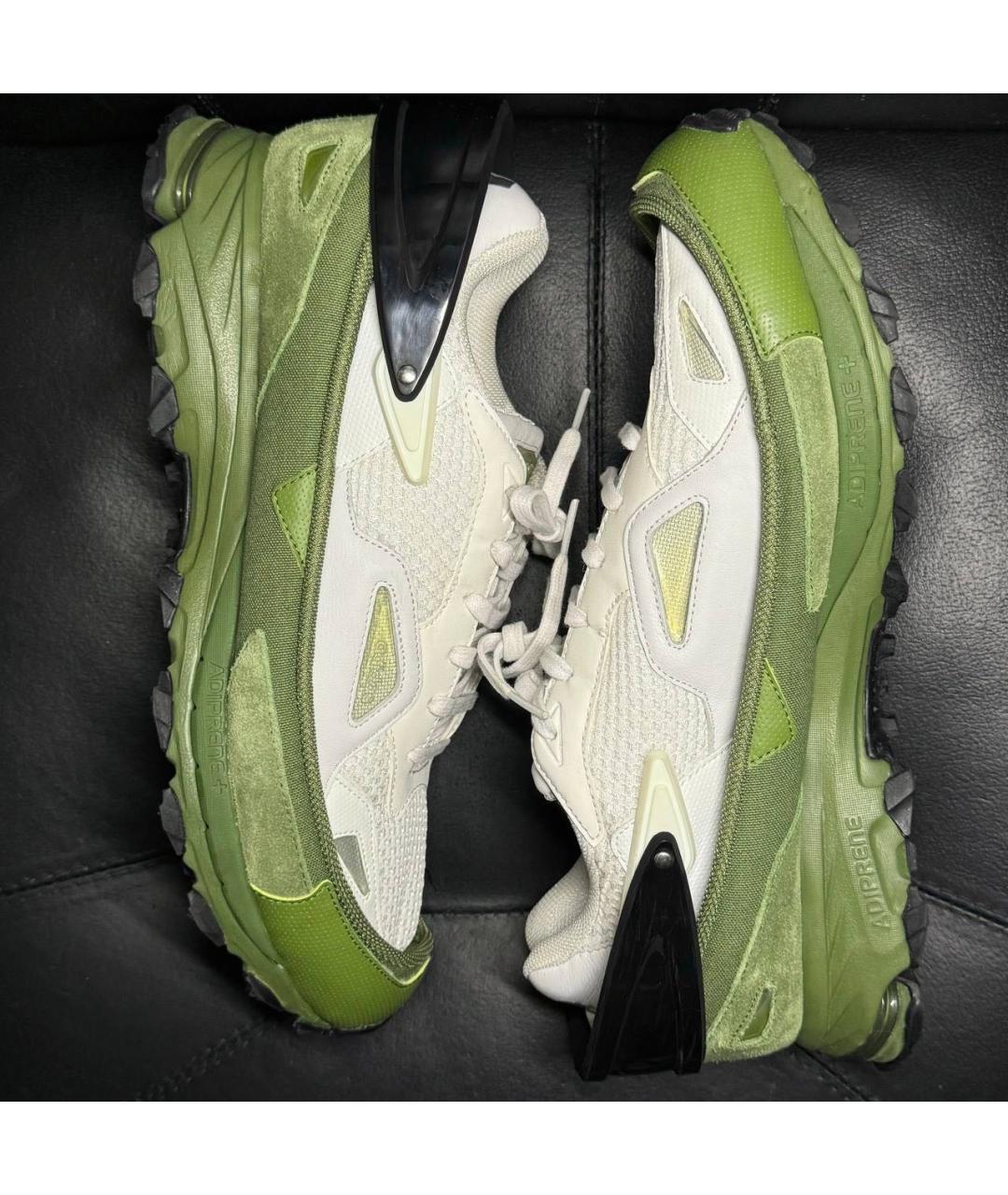 ADIDAS X RAF SIMONS Белые текстильные низкие кроссовки / кеды, фото 5