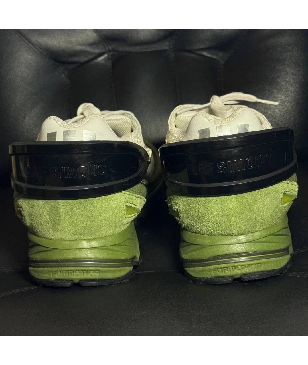 ADIDAS X RAF SIMONS Белые текстильные низкие кроссовки / кеды, фото 2