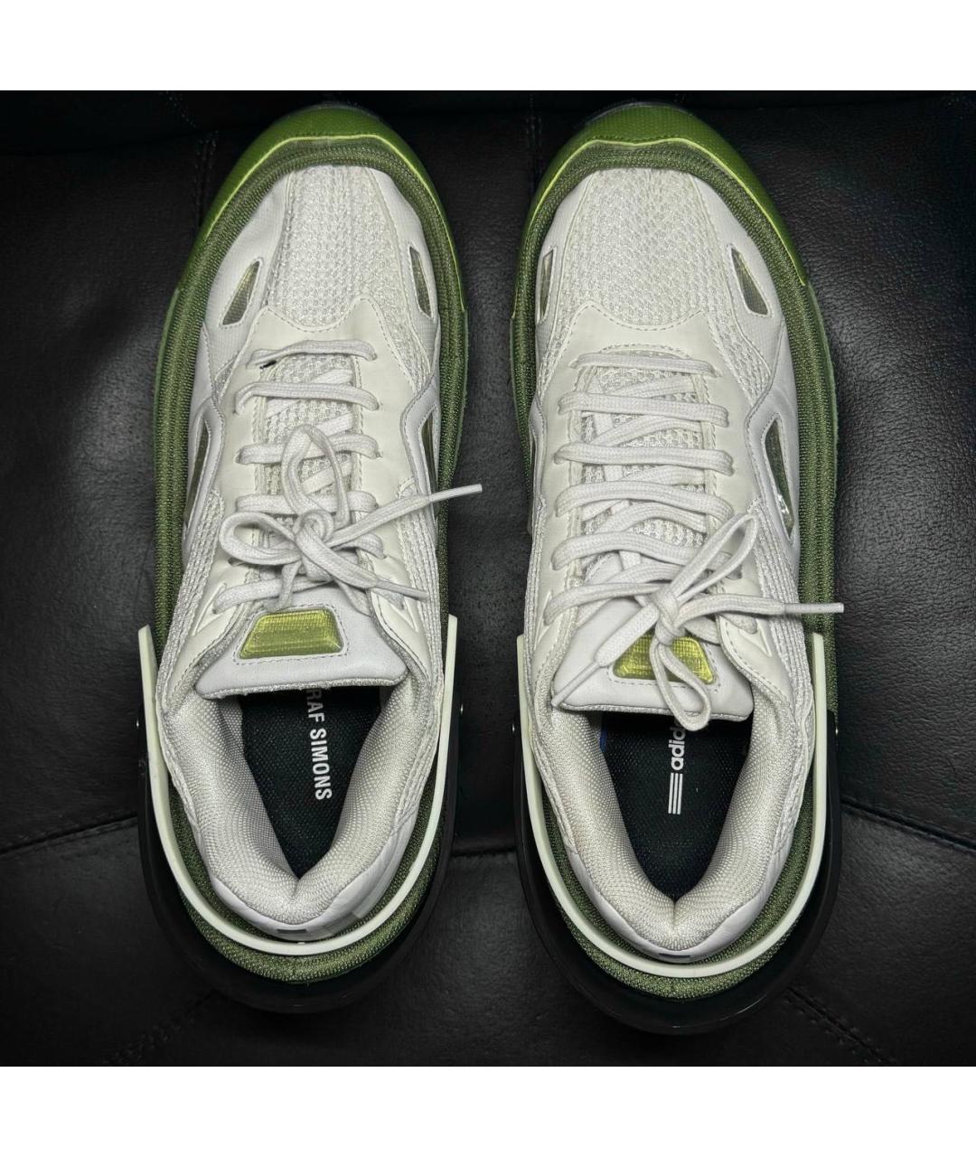 ADIDAS X RAF SIMONS Белые текстильные низкие кроссовки / кеды, фото 8