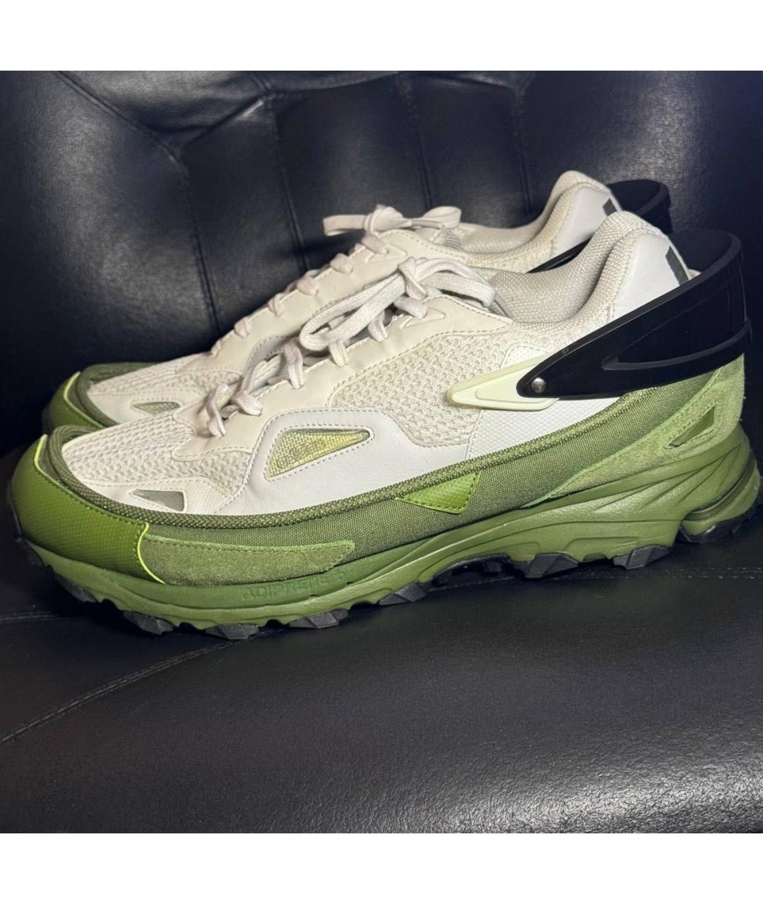 ADIDAS X RAF SIMONS Белые текстильные низкие кроссовки / кеды, фото 3