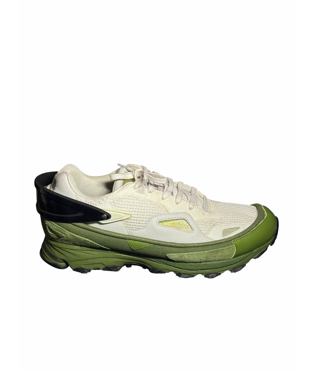 ADIDAS X RAF SIMONS Белые текстильные низкие кроссовки / кеды, фото 1