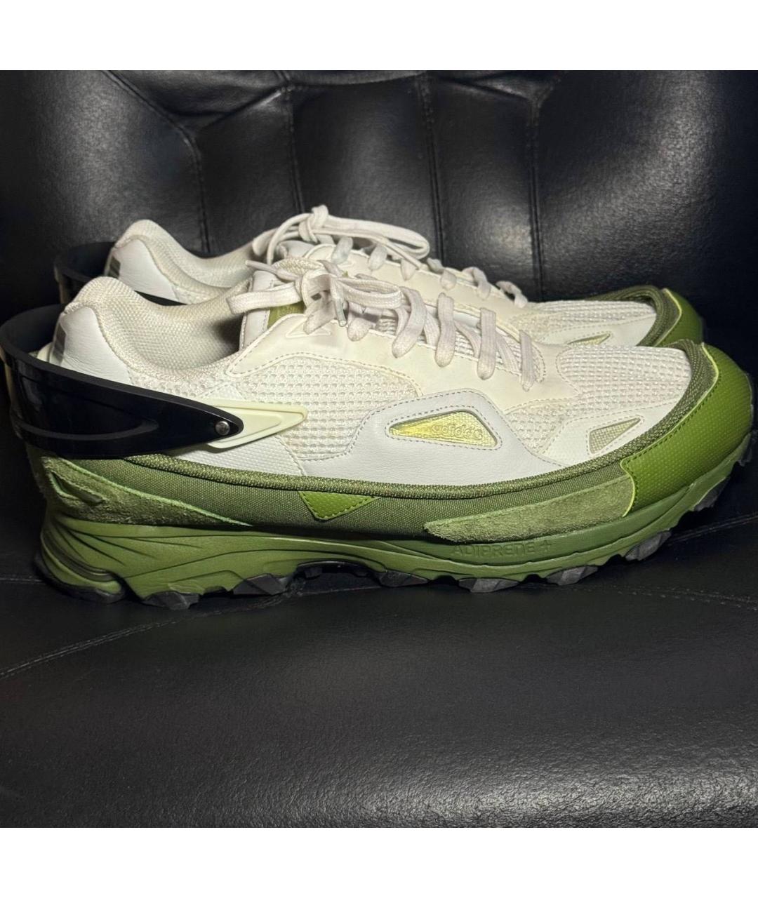 ADIDAS X RAF SIMONS Белые текстильные низкие кроссовки / кеды, фото 9