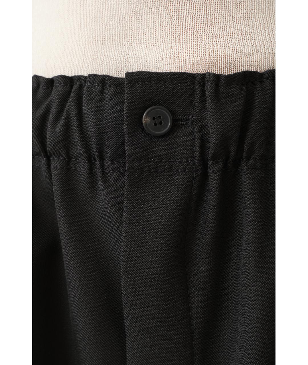 Carven Черные шерстяные прямые брюки, фото 4