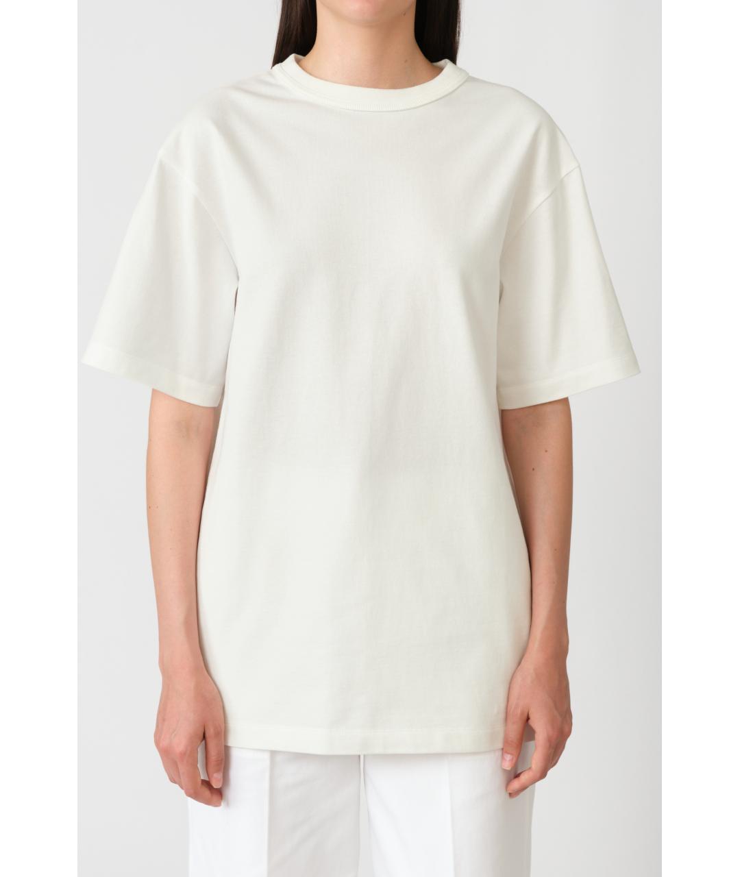 Carven Белая хлопковая футболка, фото 2