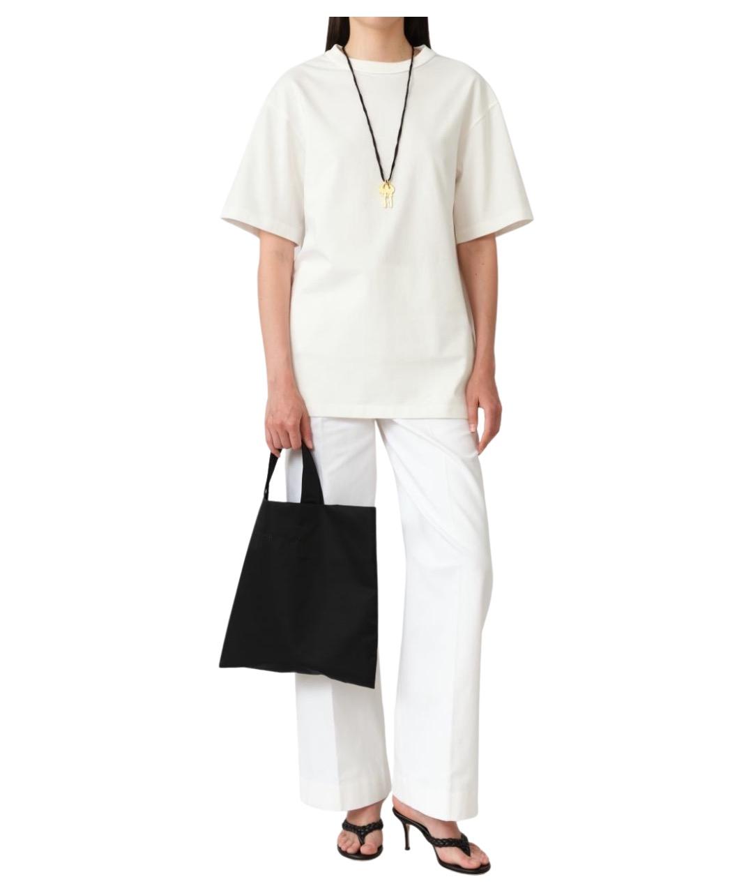 Carven Белая хлопковая футболка, фото 1