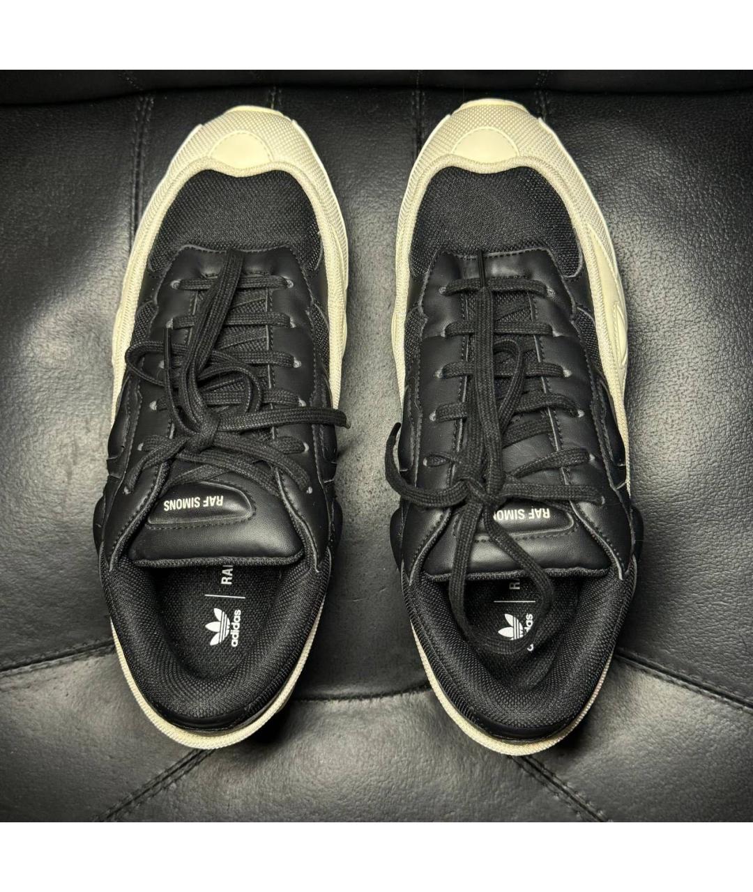 ADIDAS X RAF SIMONS Белые текстильные низкие кроссовки / кеды, фото 7