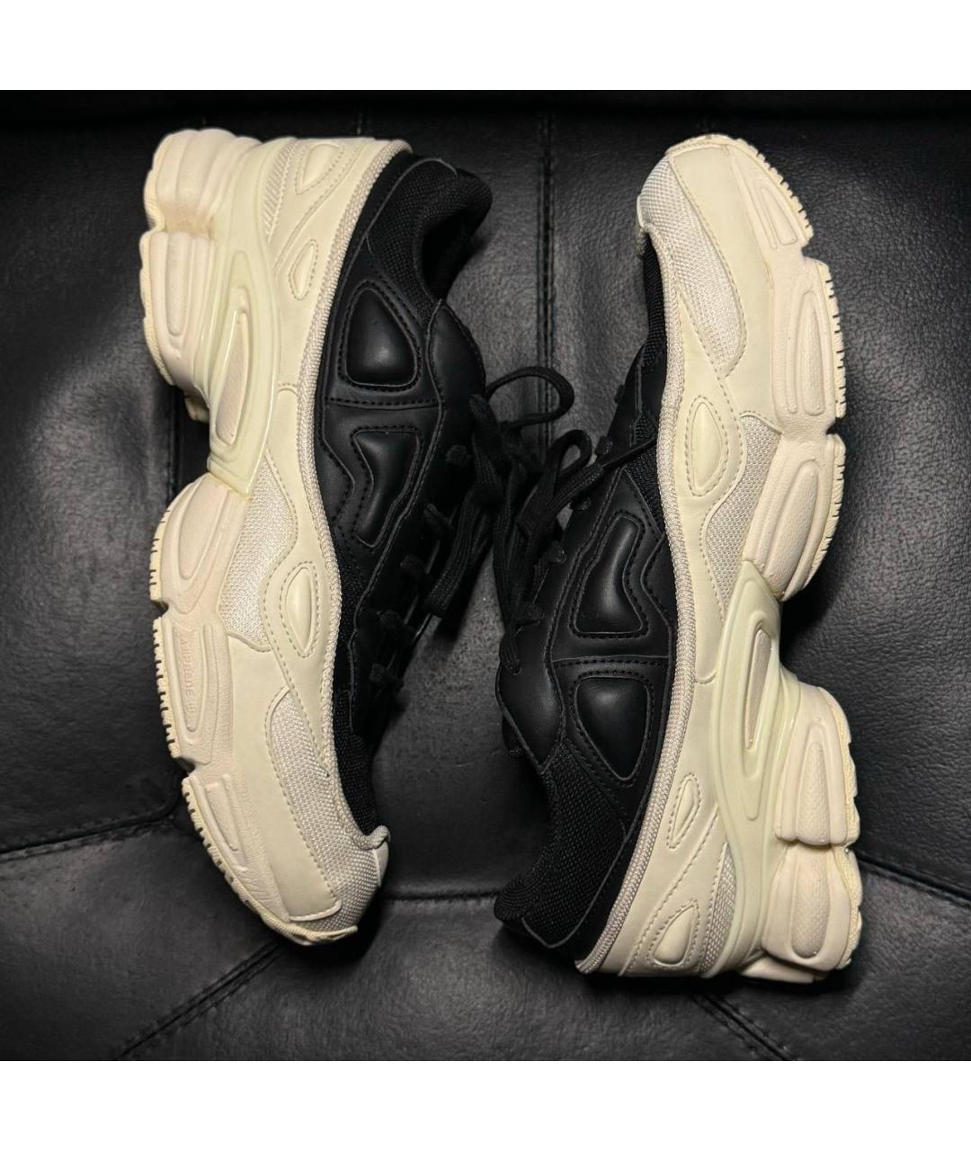 ADIDAS X RAF SIMONS Белые текстильные низкие кроссовки / кеды, фото 3