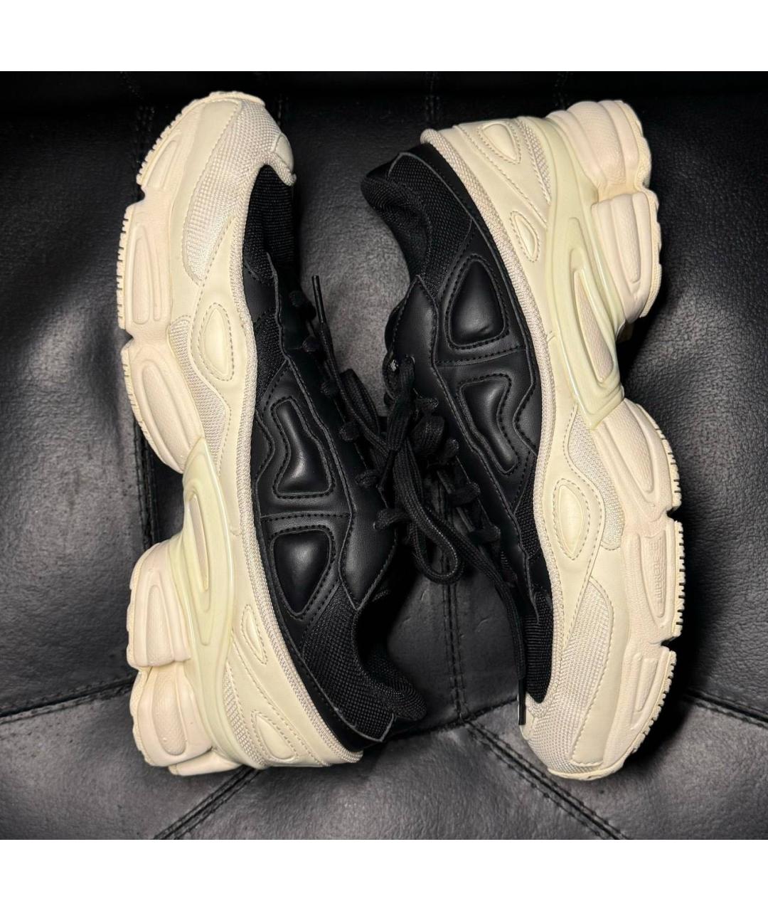 ADIDAS X RAF SIMONS Белые текстильные низкие кроссовки / кеды, фото 4