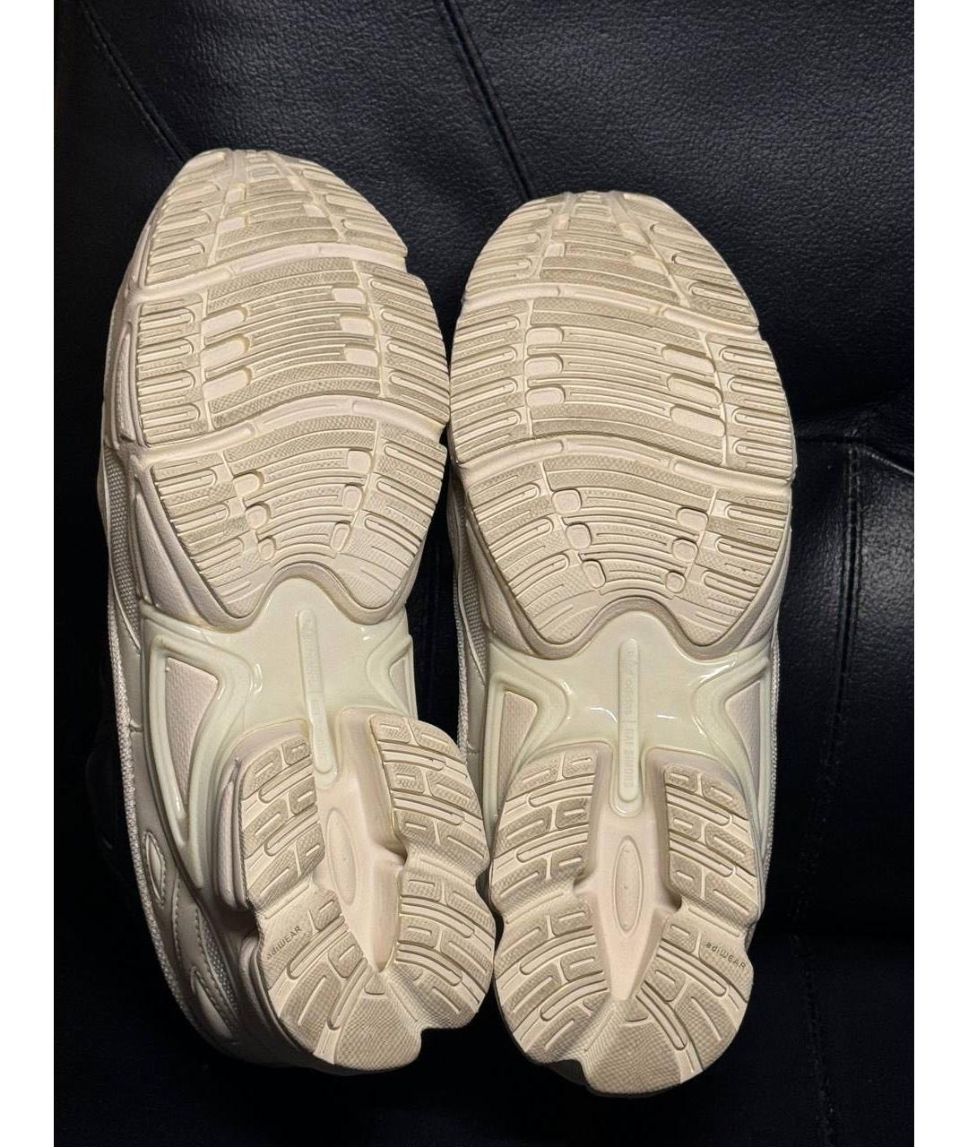 ADIDAS X RAF SIMONS Белые текстильные низкие кроссовки / кеды, фото 8