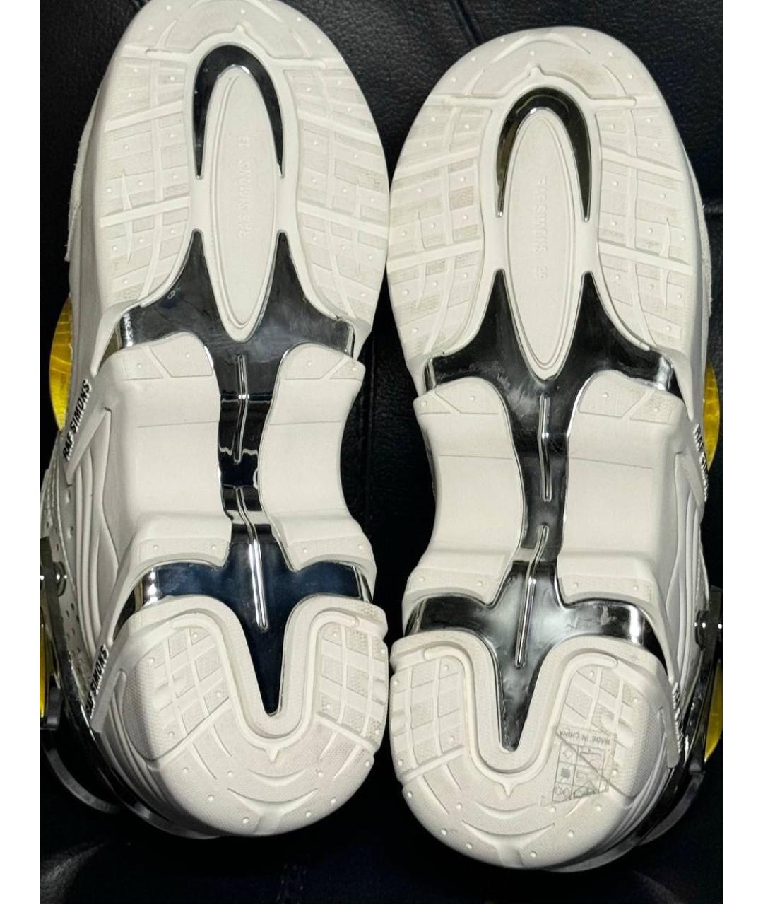 RAF SIMONS Белые кожаные кроссовки, фото 8