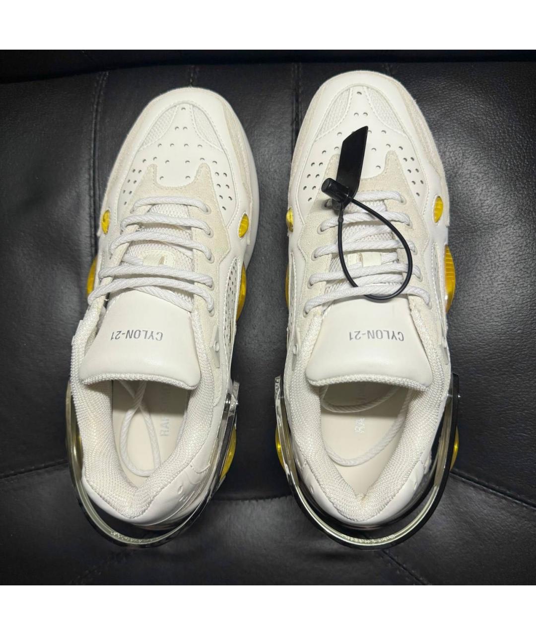 RAF SIMONS Белые кожаные кроссовки, фото 6